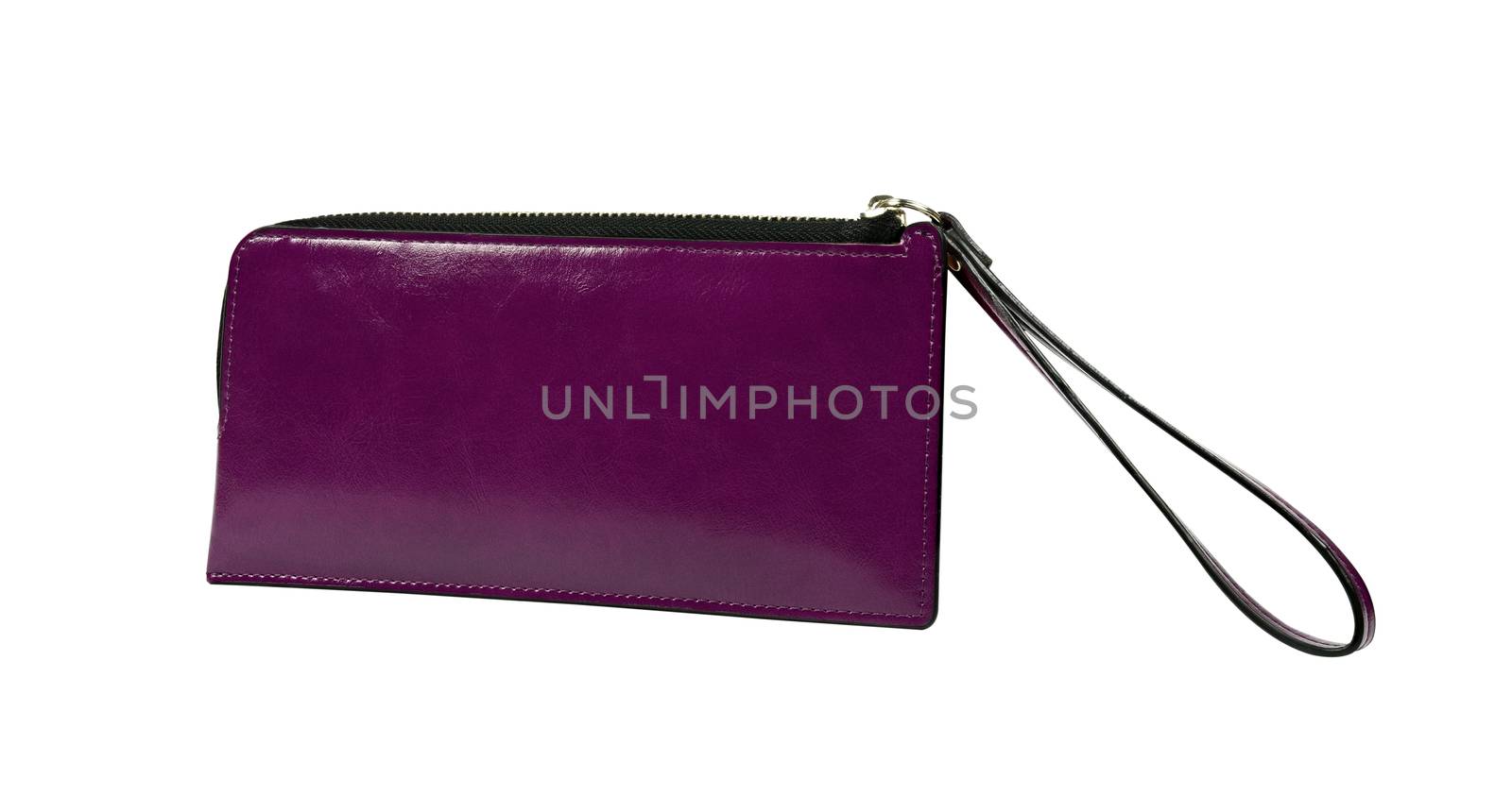 Purple woman wallet isolated on white with clipping path by ipuwadol