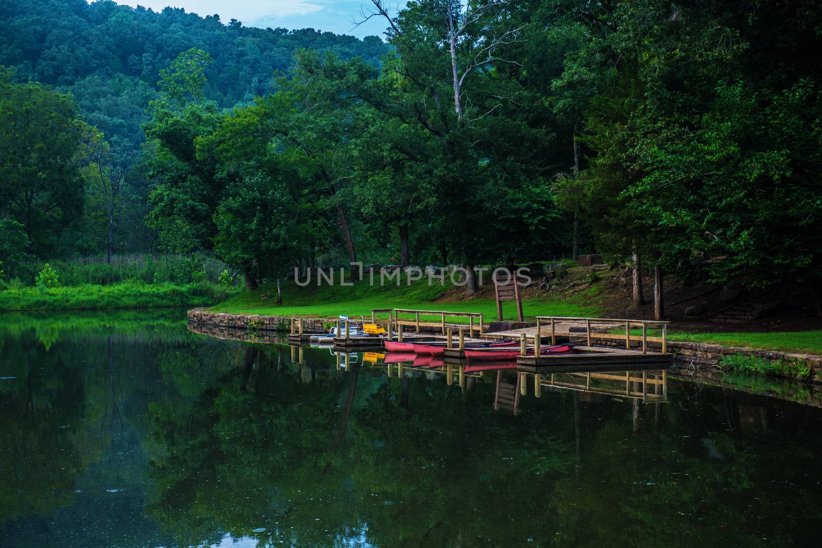 Image of the boat dock at summercamp