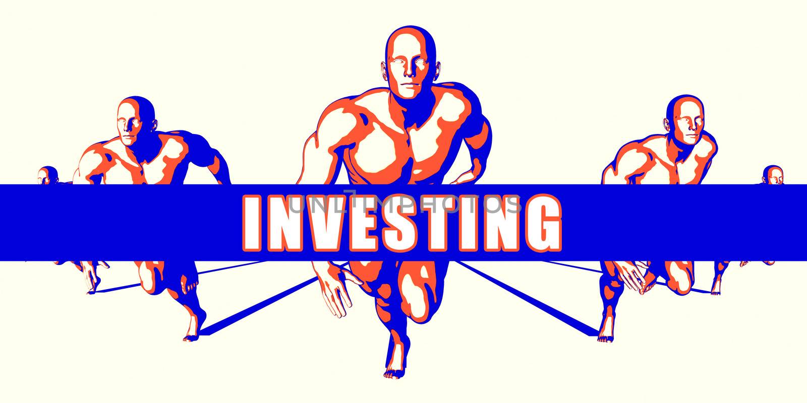 Investing as a Competition Concept Illustration Art