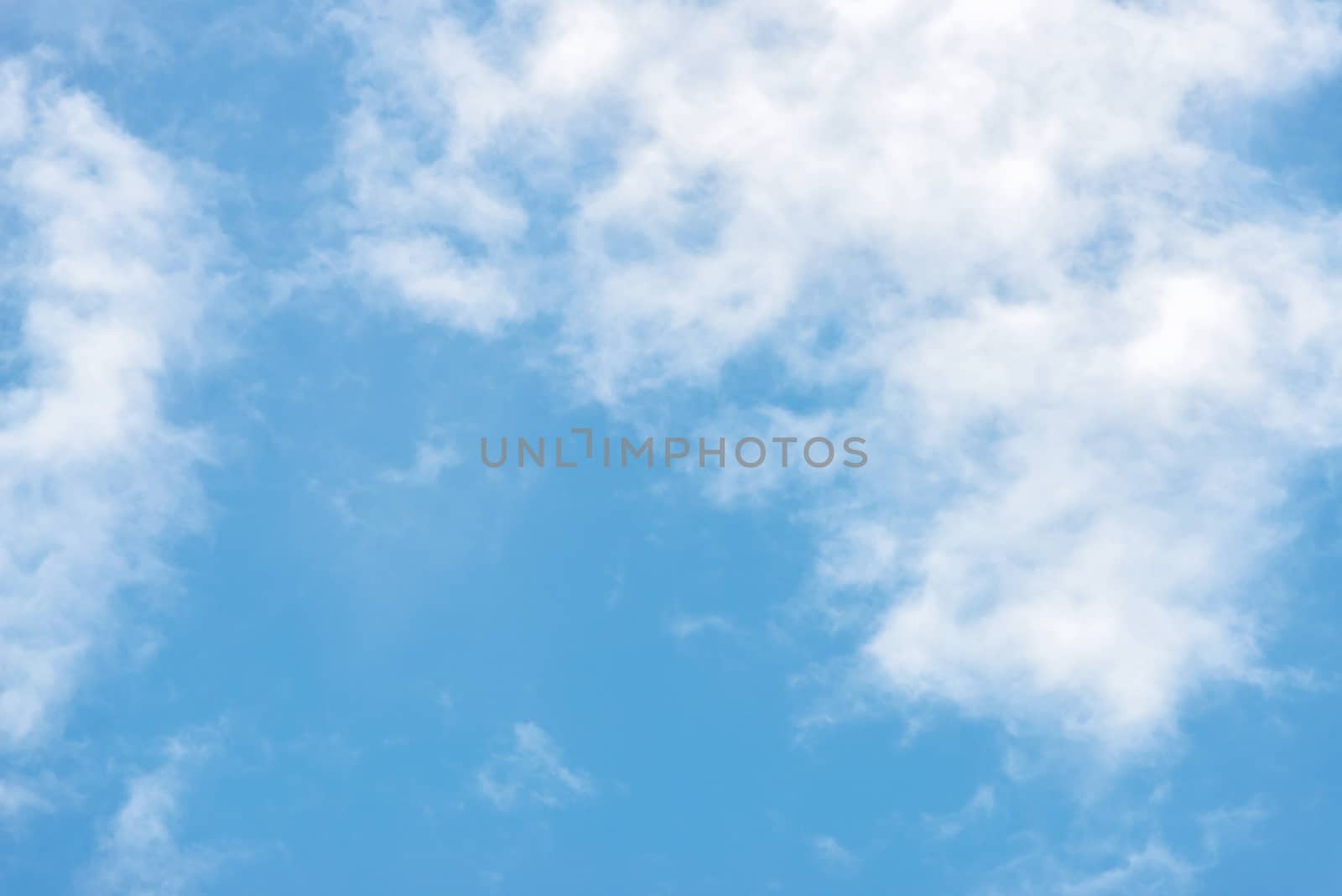 beautiful blue sky with white cloud