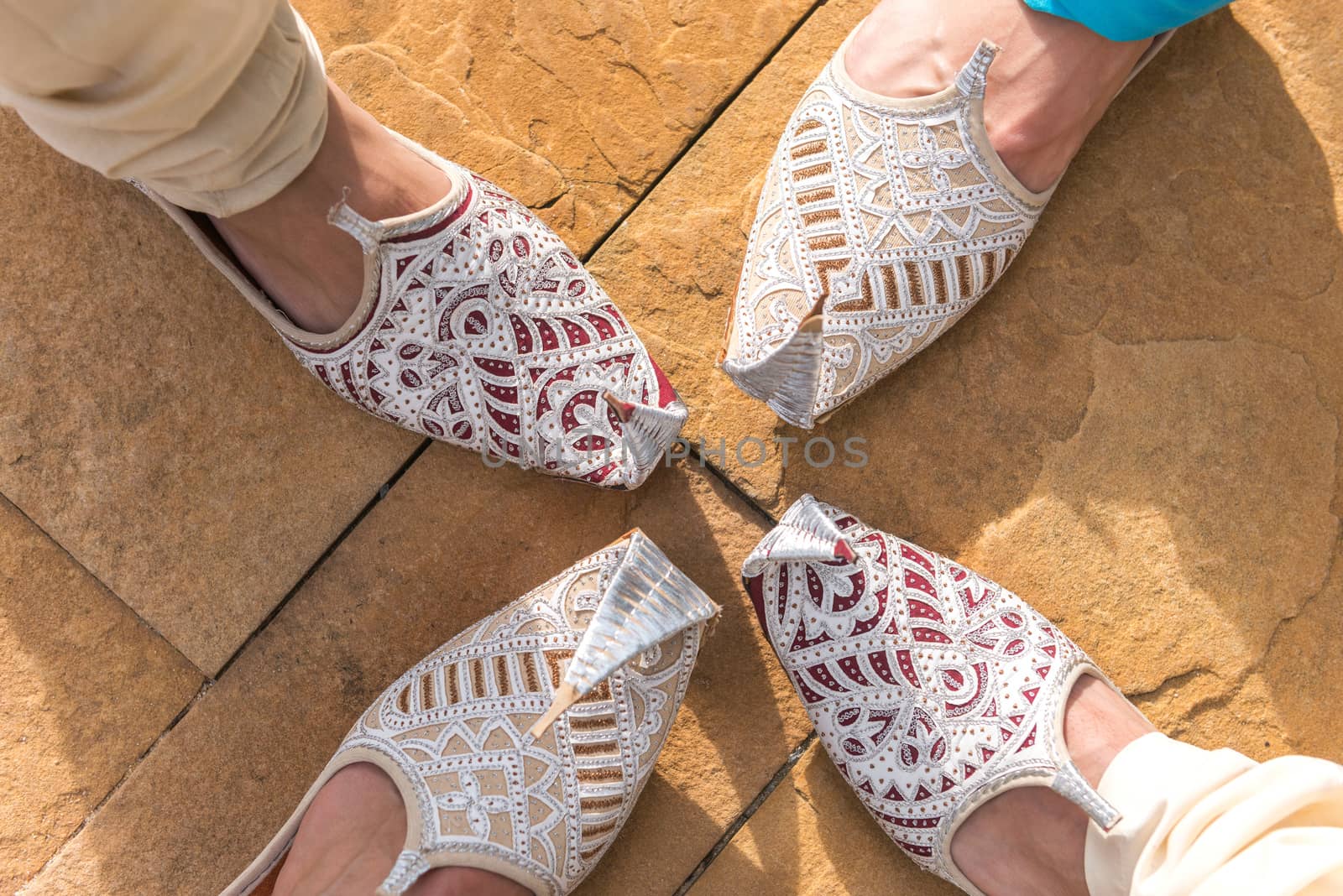 Traditional Indian shoes.