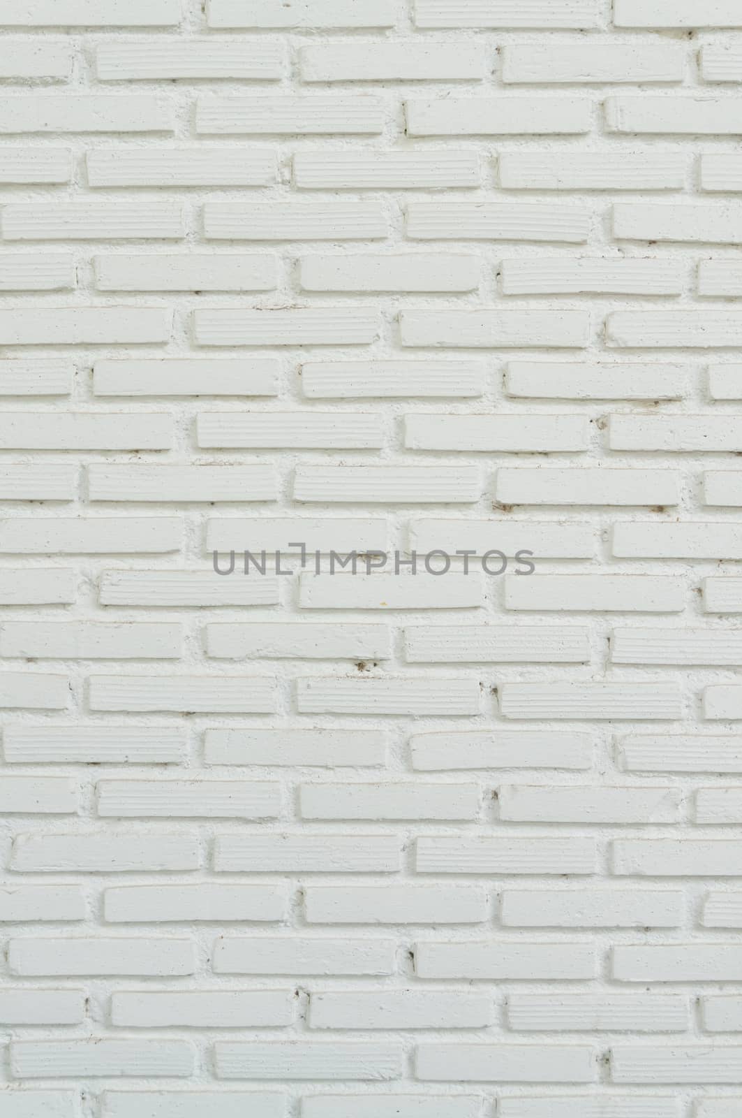 White brick wall Background by thampapon