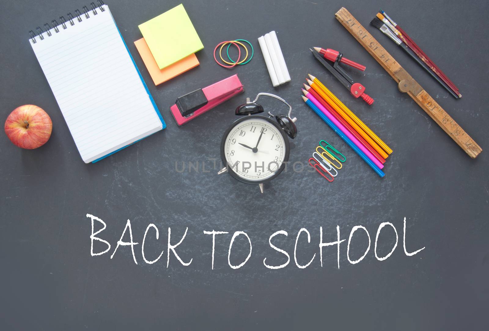 Back to school background by unikpix