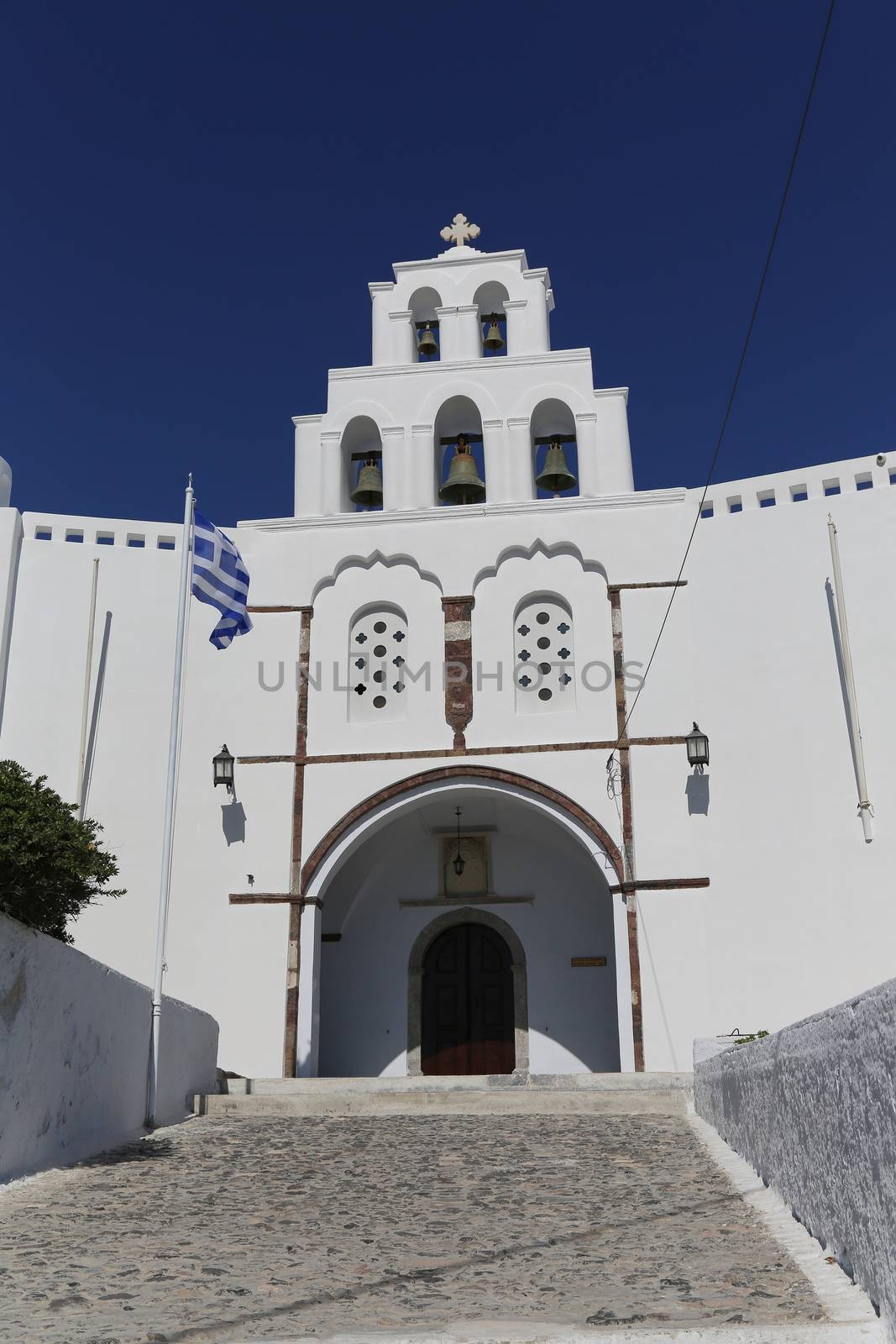 Church of Pyrgos Kallistis, Santorini island, Greece