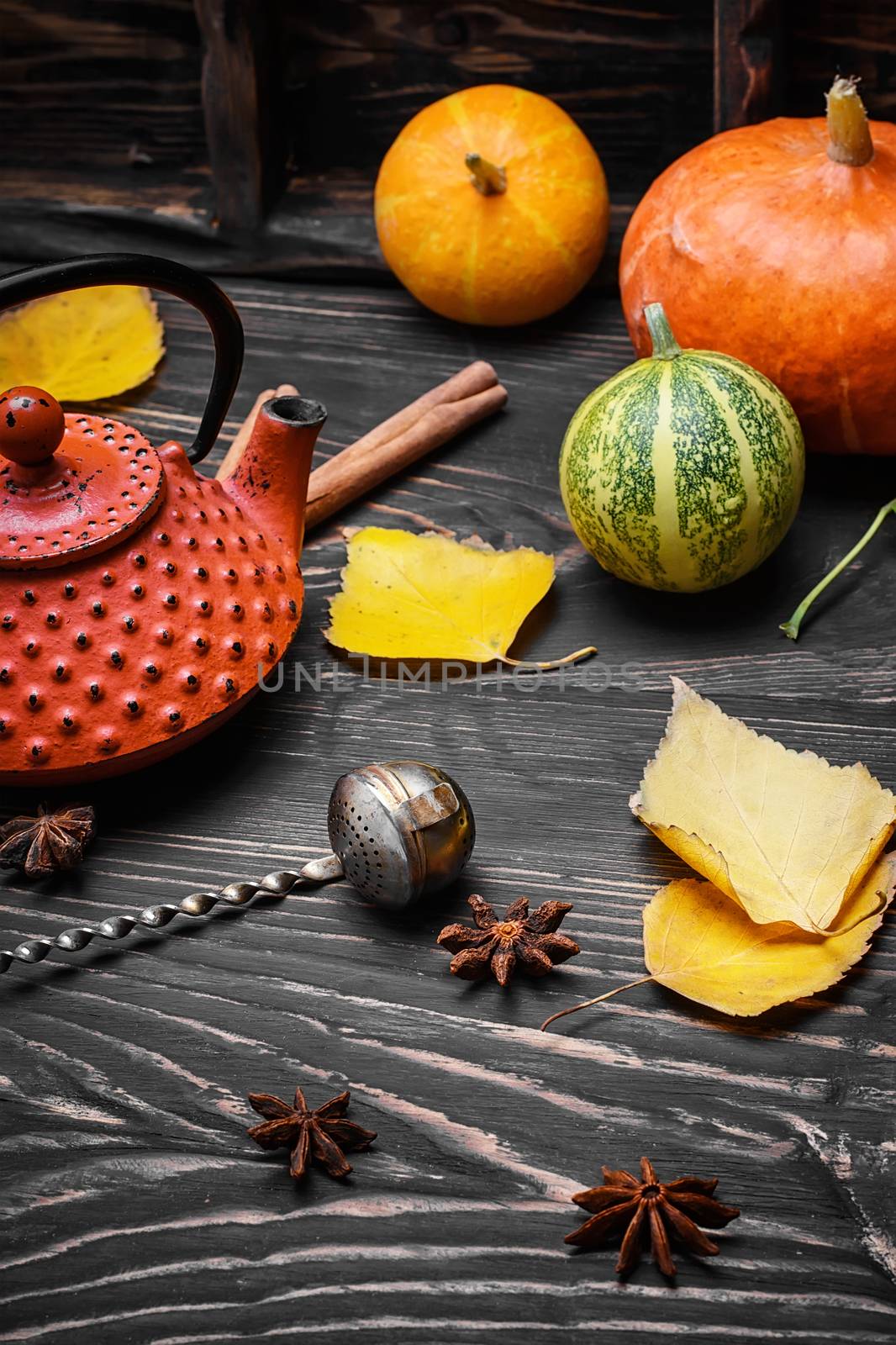 Still life autumn tea party by LMykola