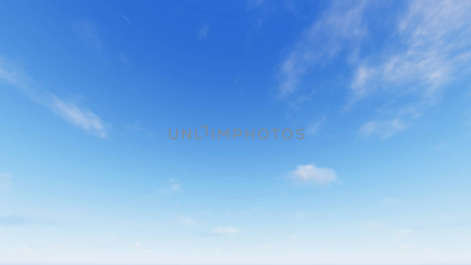 Cloudy blue sky abstract background, blue sky background with tiny clouds, 3d rendering

