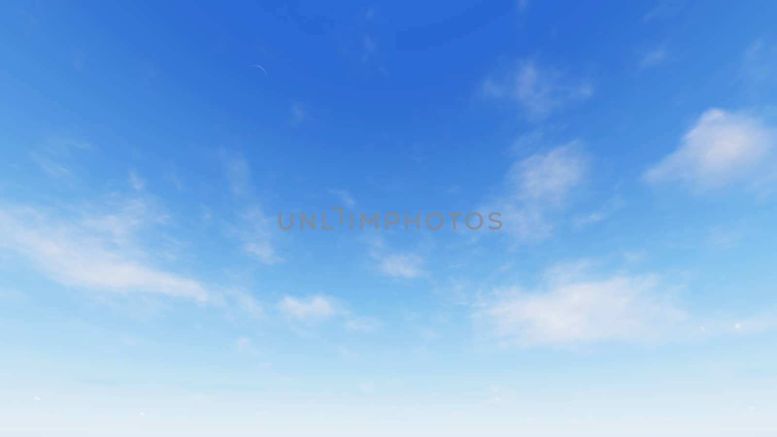 Cloudy blue sky abstract background, blue sky background with tiny clouds, 3d rendering

