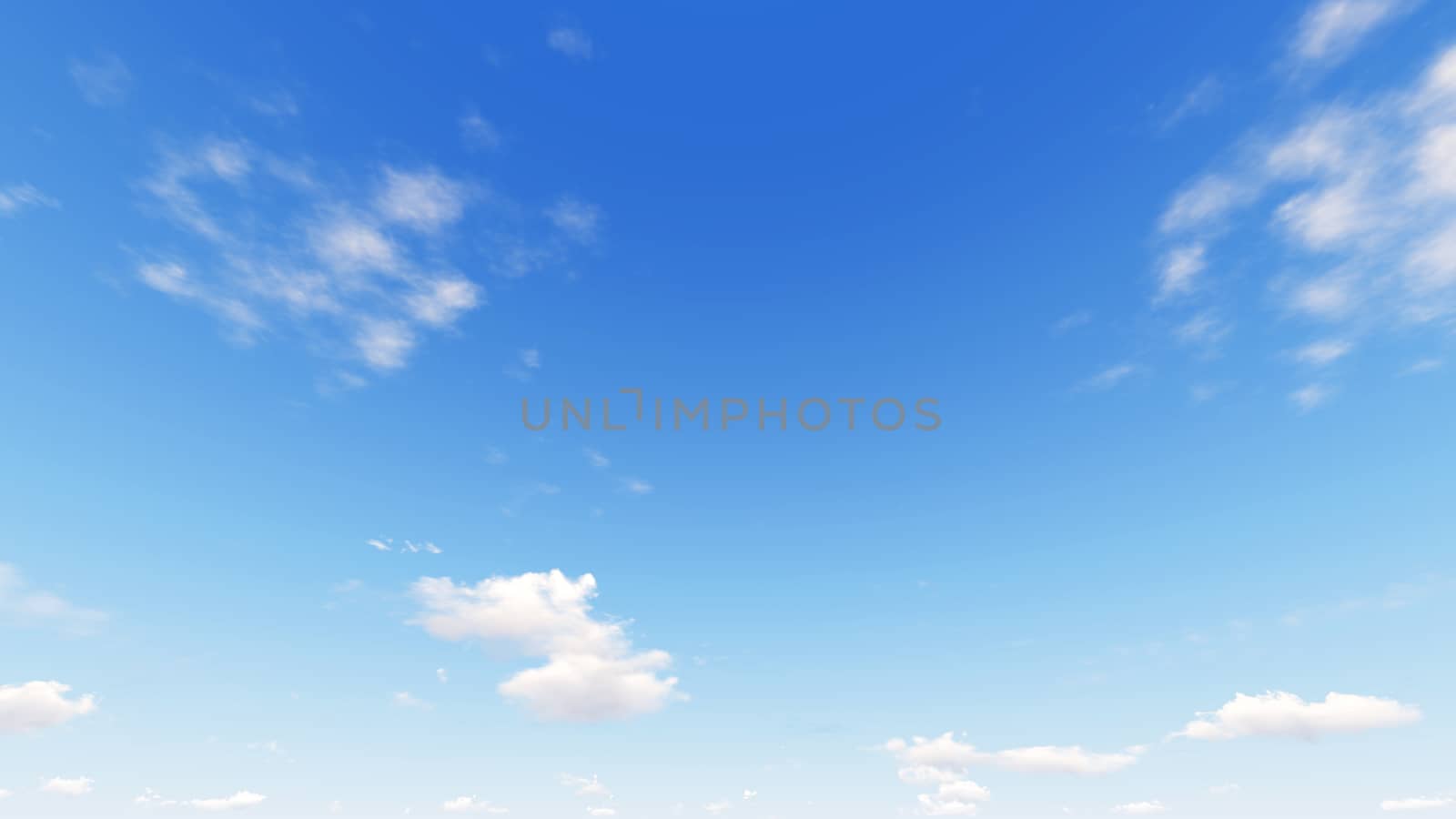 Cloudy blue sky abstract background, blue sky background with tiny clouds, 3d rendering

