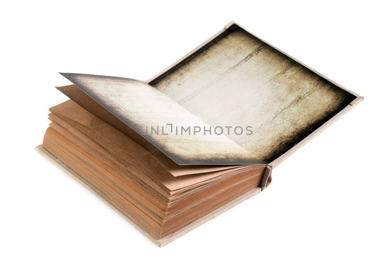 open book isolated on the white background