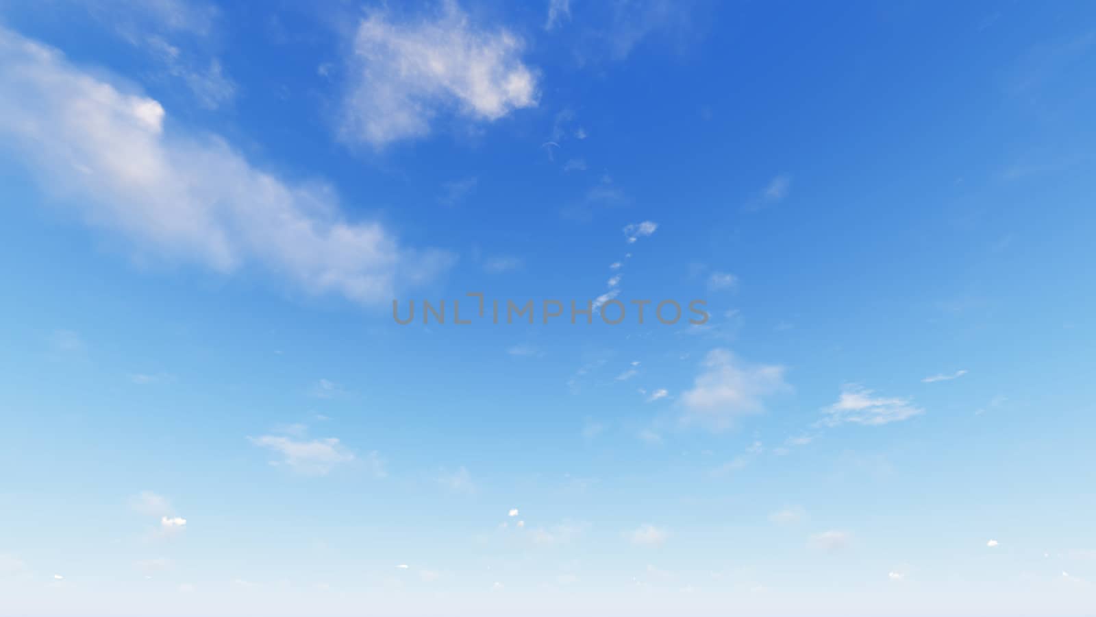 Cloudy blue sky abstract background, blue sky background with tiny clouds, 3d rendering

