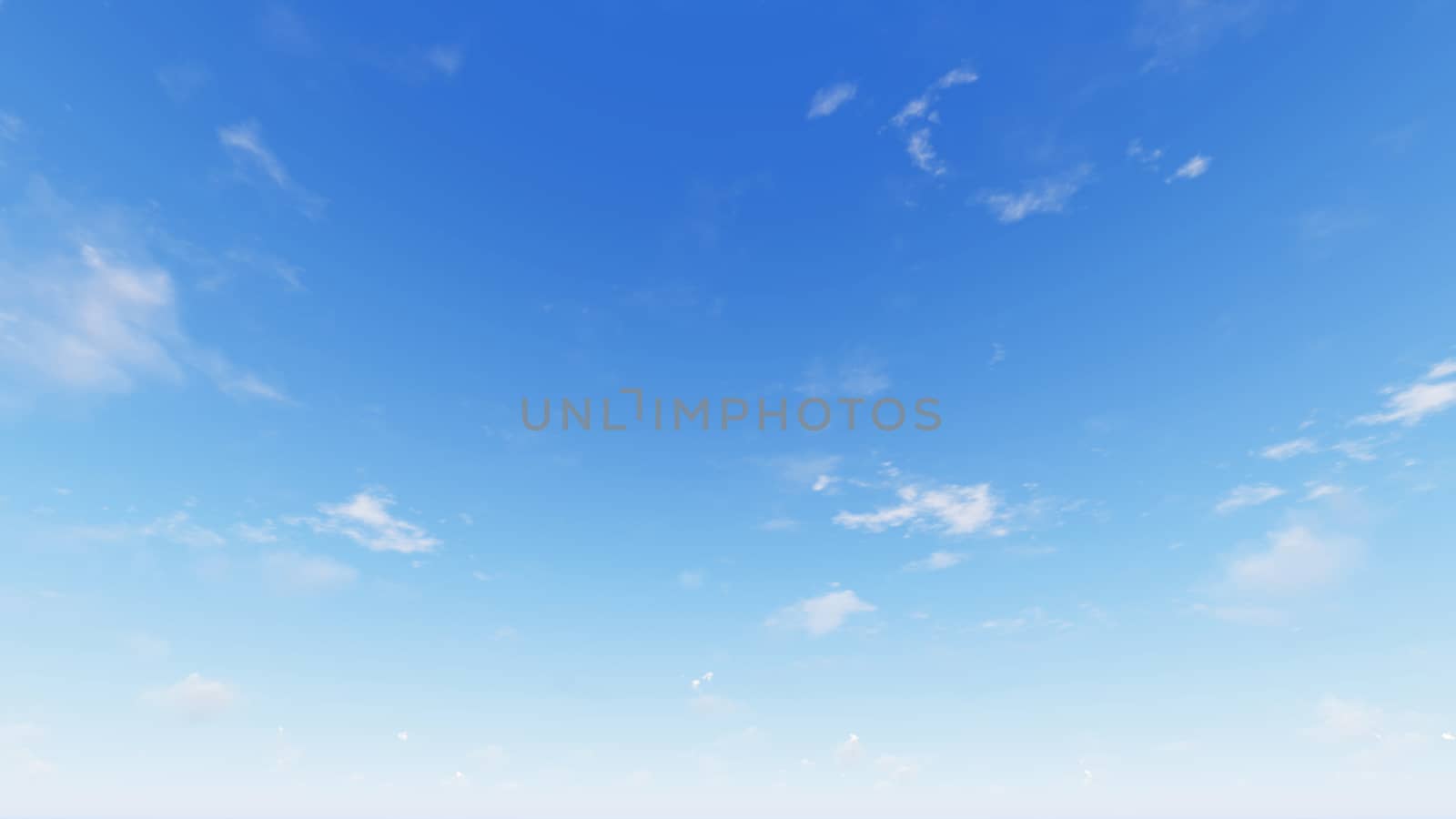 Cloudy blue sky abstract background, blue sky background with tiny clouds, 3d rendering

