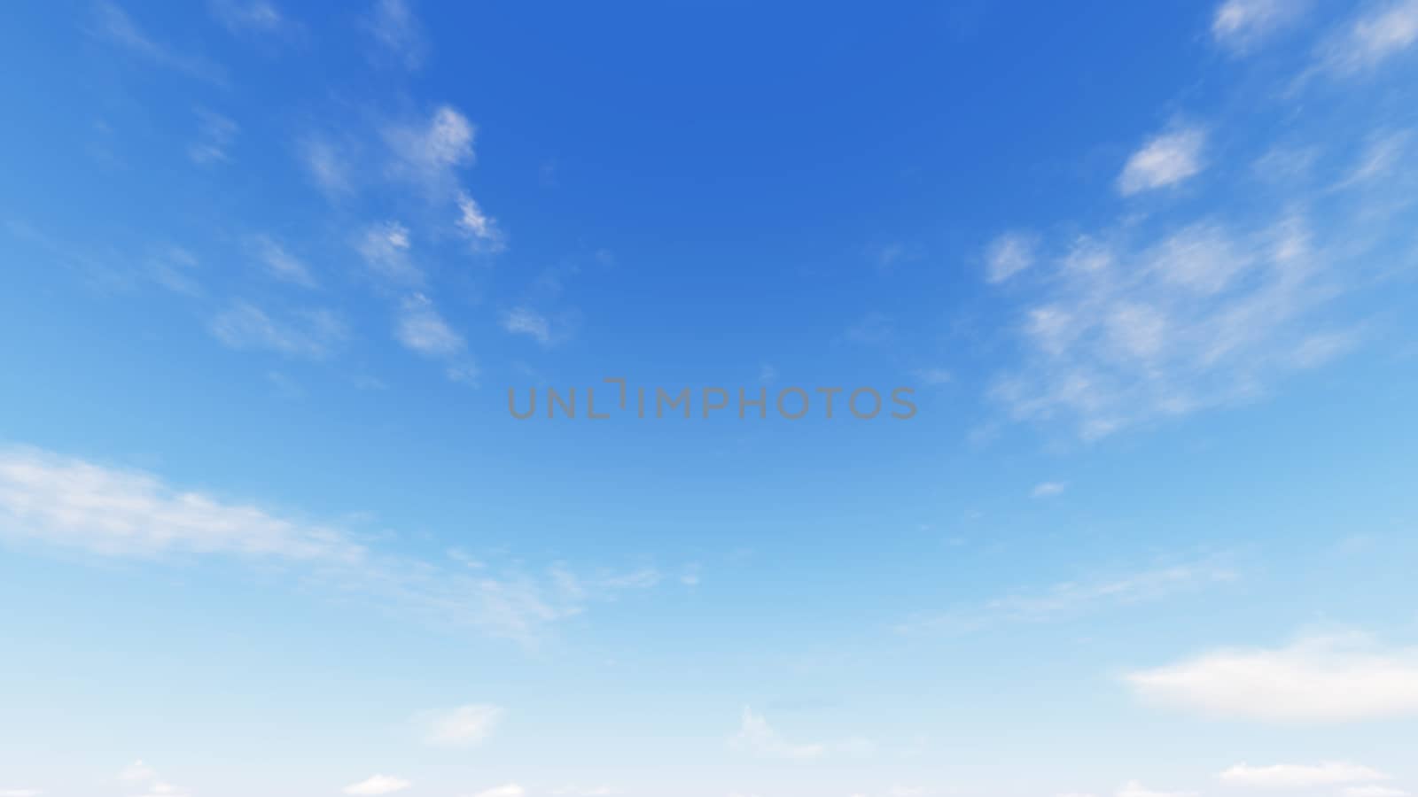 Cloudy blue sky abstract background, blue sky background with tiny clouds, 3d rendering

