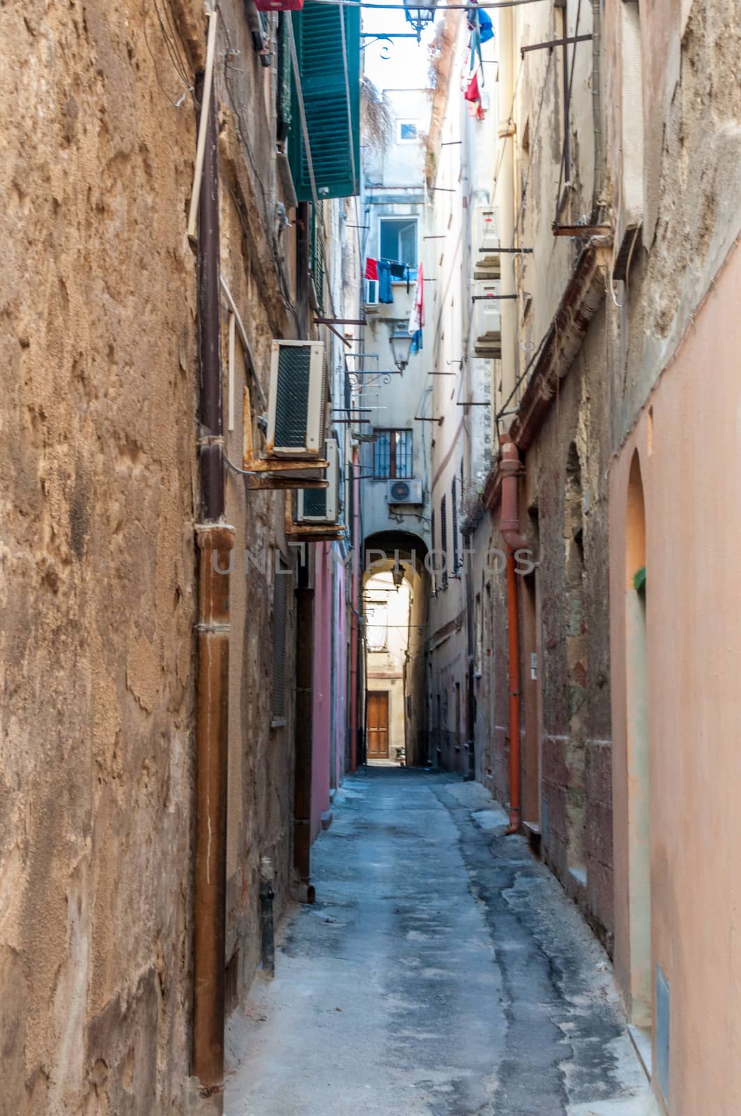 Alley in old italian city