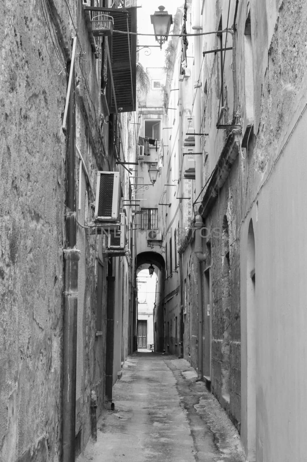 Alley in old italian city