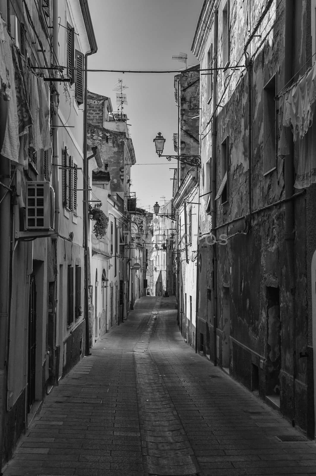 Alley in old italian city