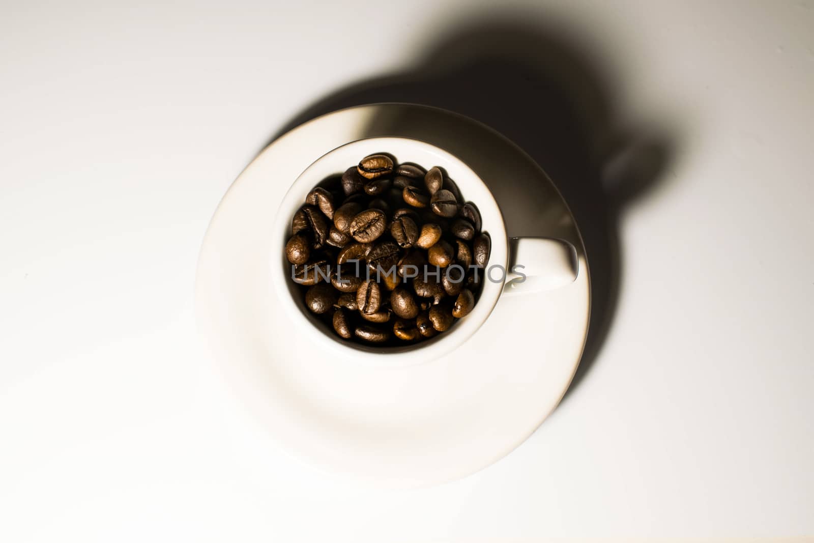 Coffee cup in a white background