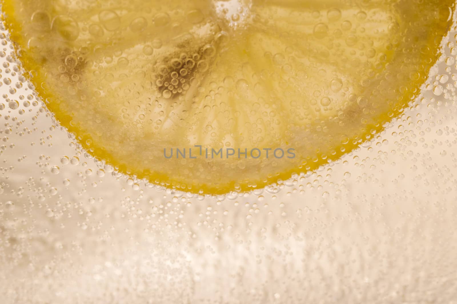 Lemon absorbed in mineral water