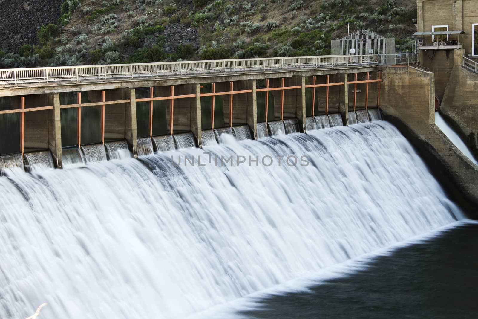Old hydroelectric dam still standing and in use.