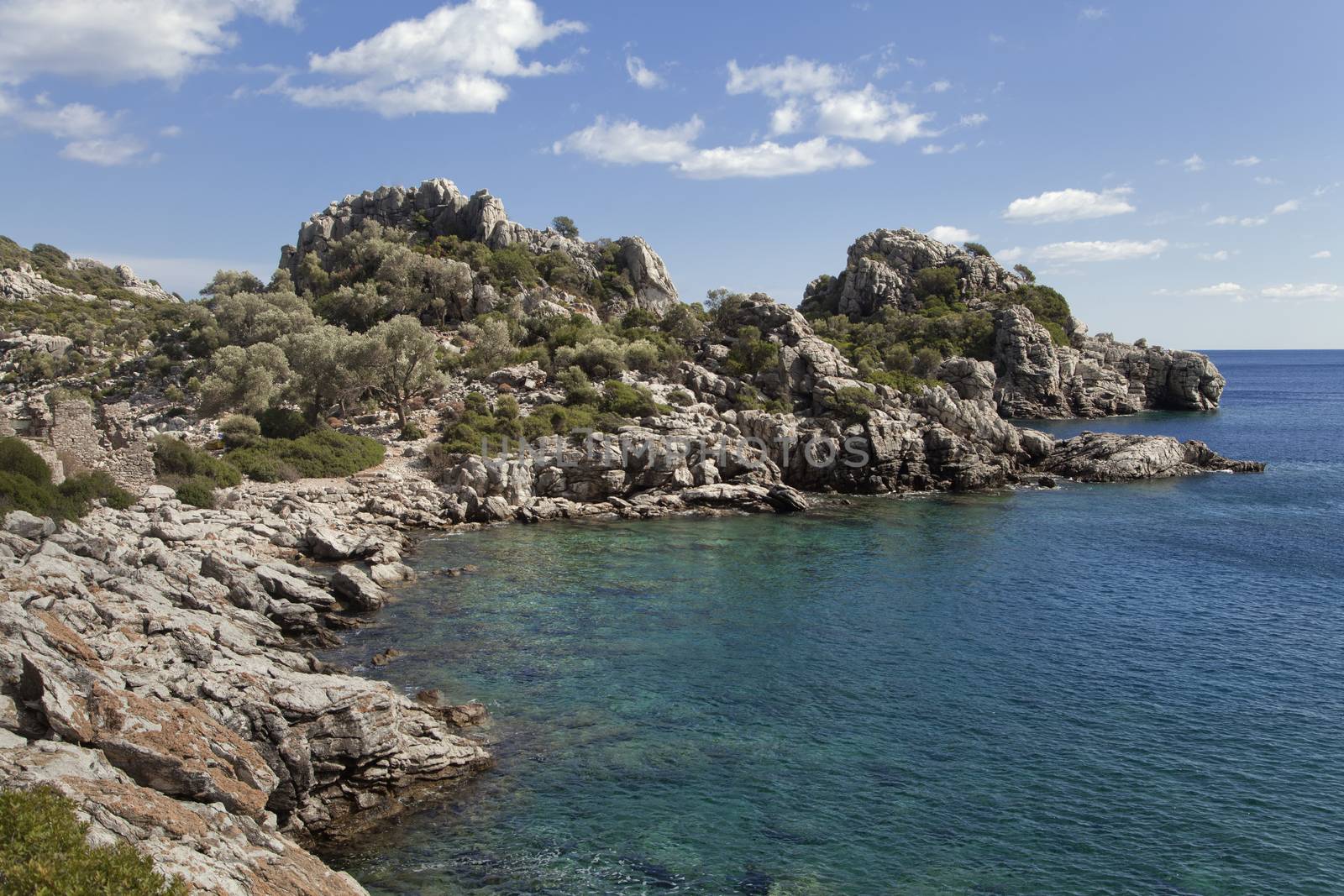 Scenic bay near Marmaris, Turkey on a sunny day