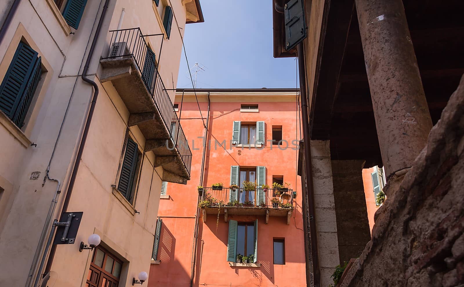 exterior of an old building windows and balcony