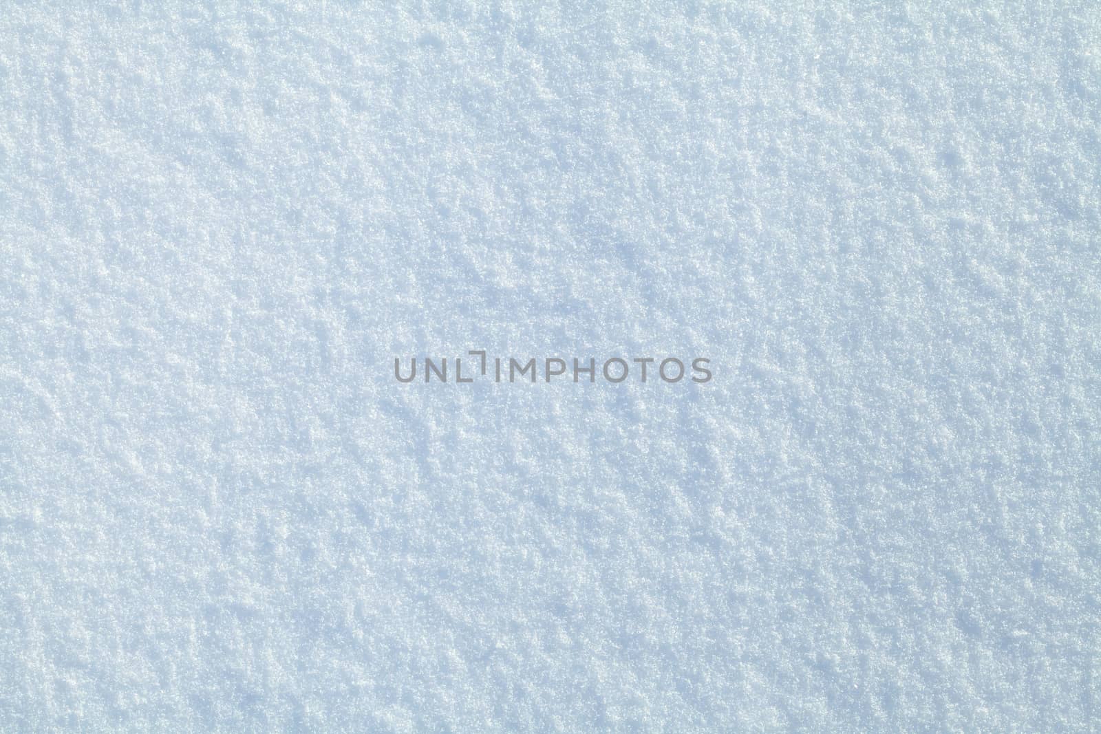 Surface of fresh snow in winter, macro shot