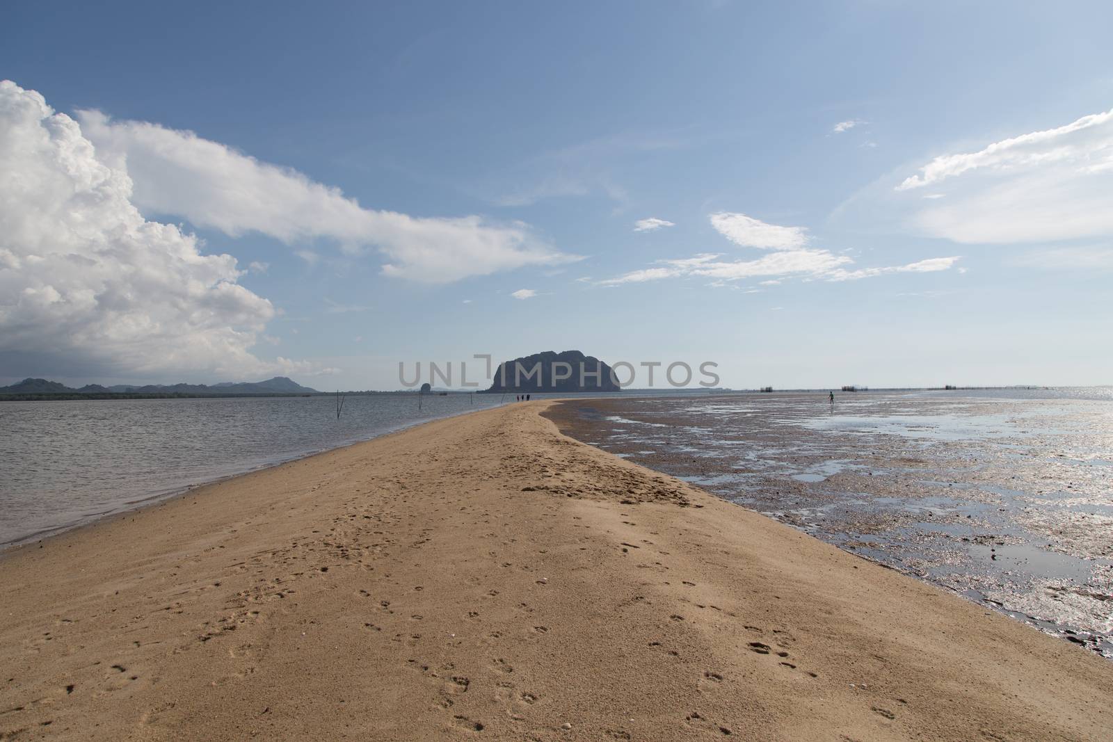 Golden Scale Dragon Spine Beach in Palian, Trang can see when low tide - Unseen Thailand