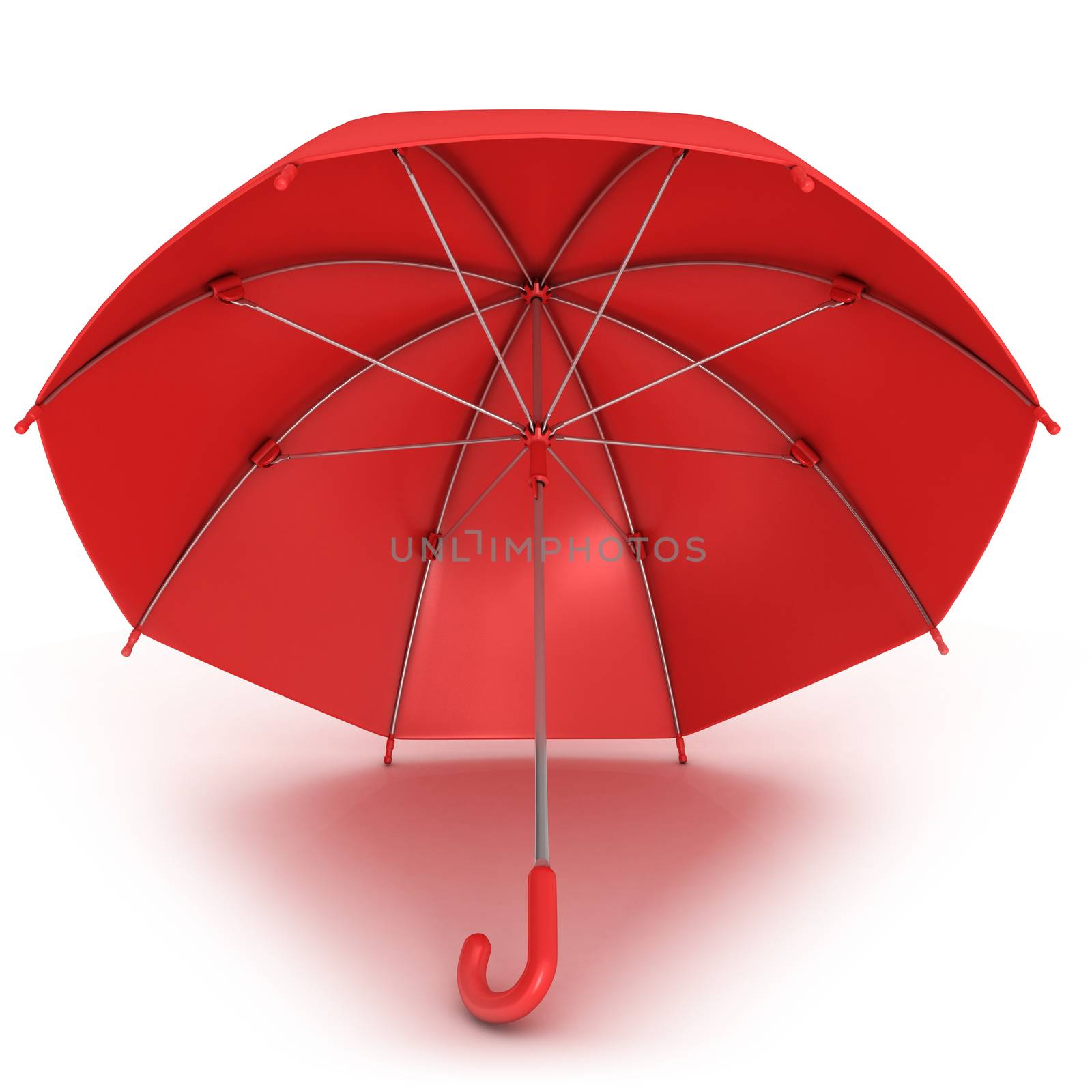 Red umbrella 3D by djmilic