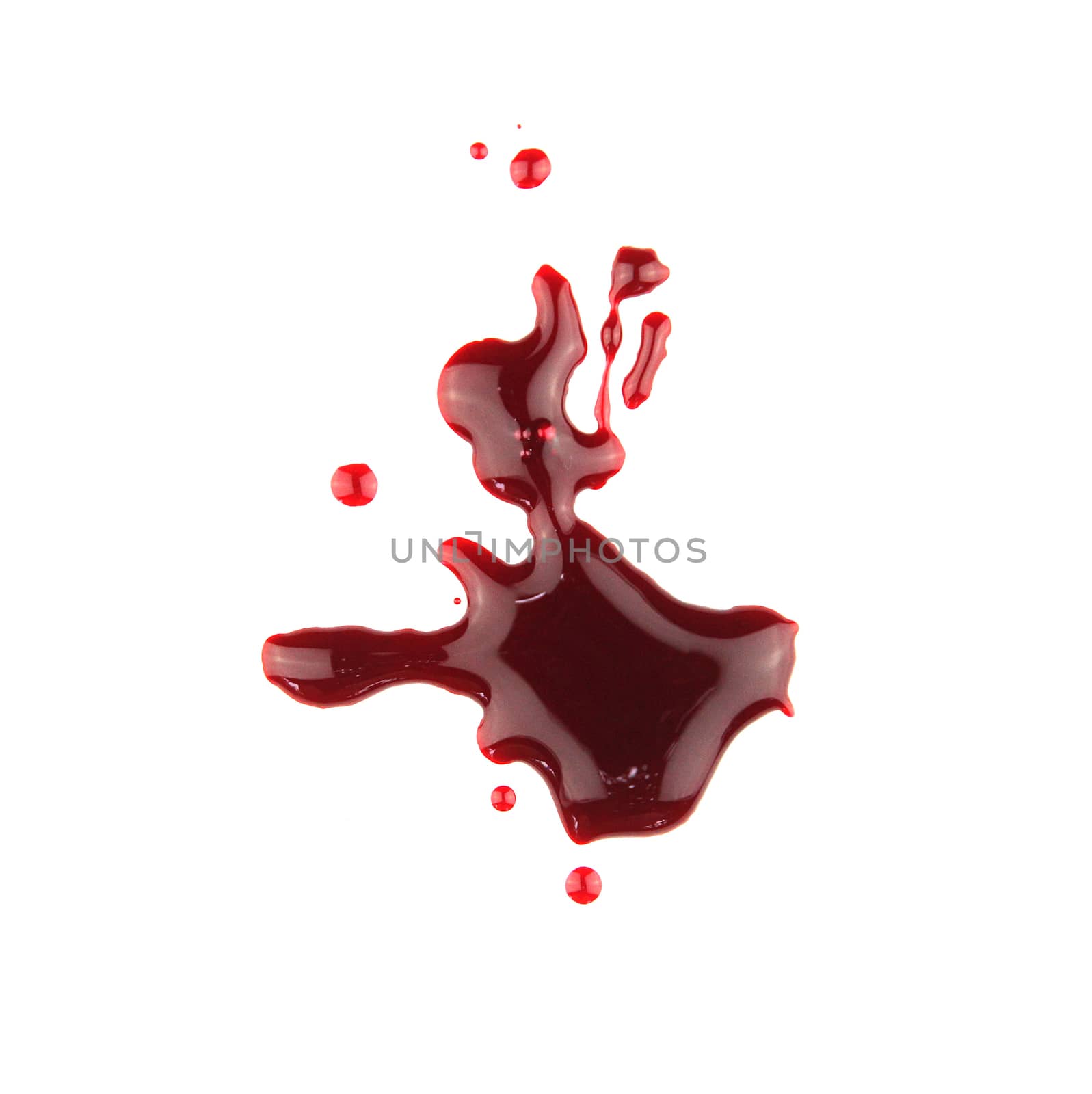 set 8. blood drop and bloodstains on isolated white background for horror content.