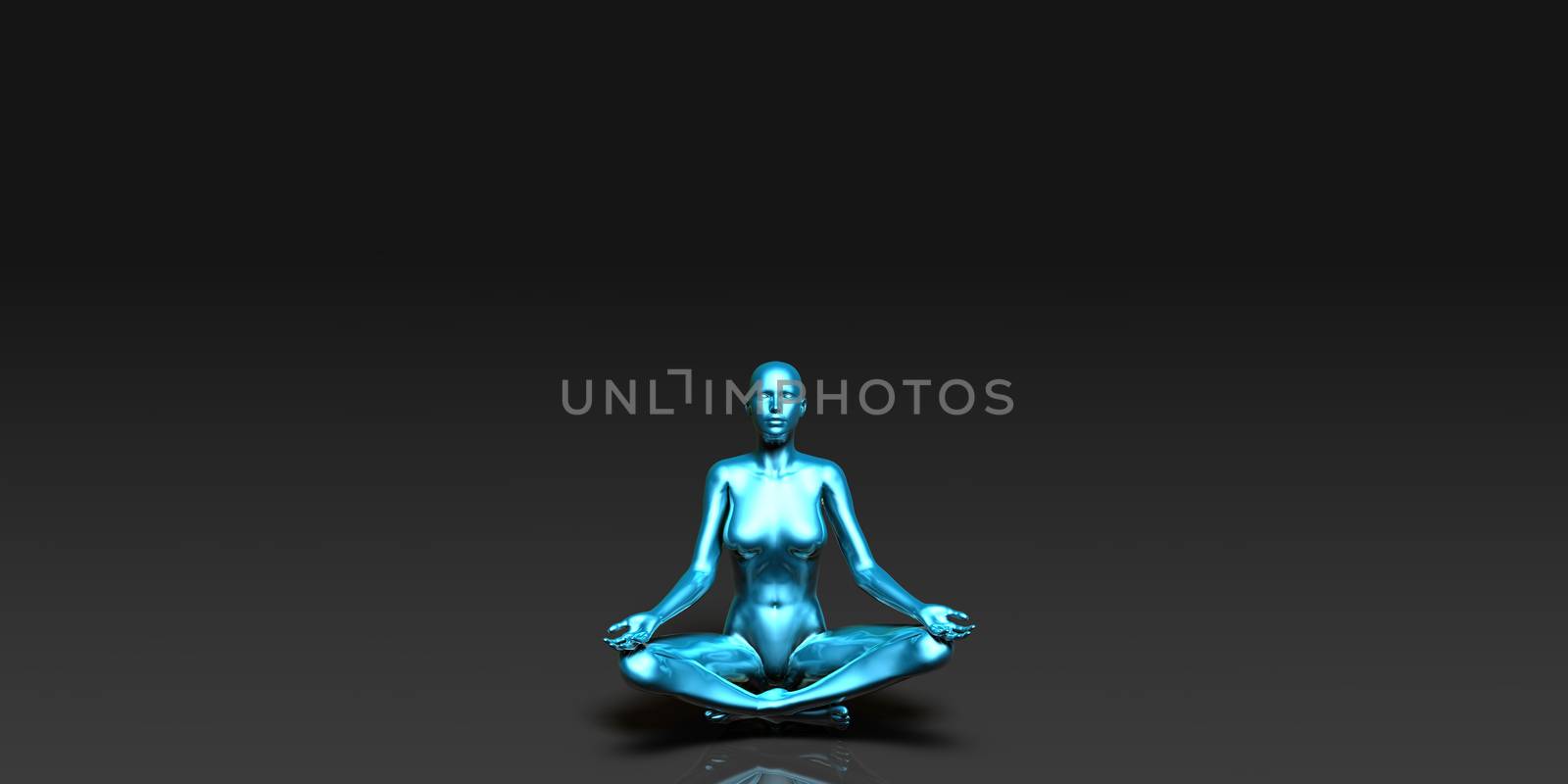 The Lotus Position Yoga Pose by kentoh