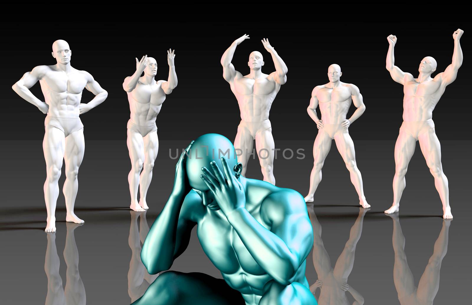 Mental Exhaustion From Work and Life as Concept