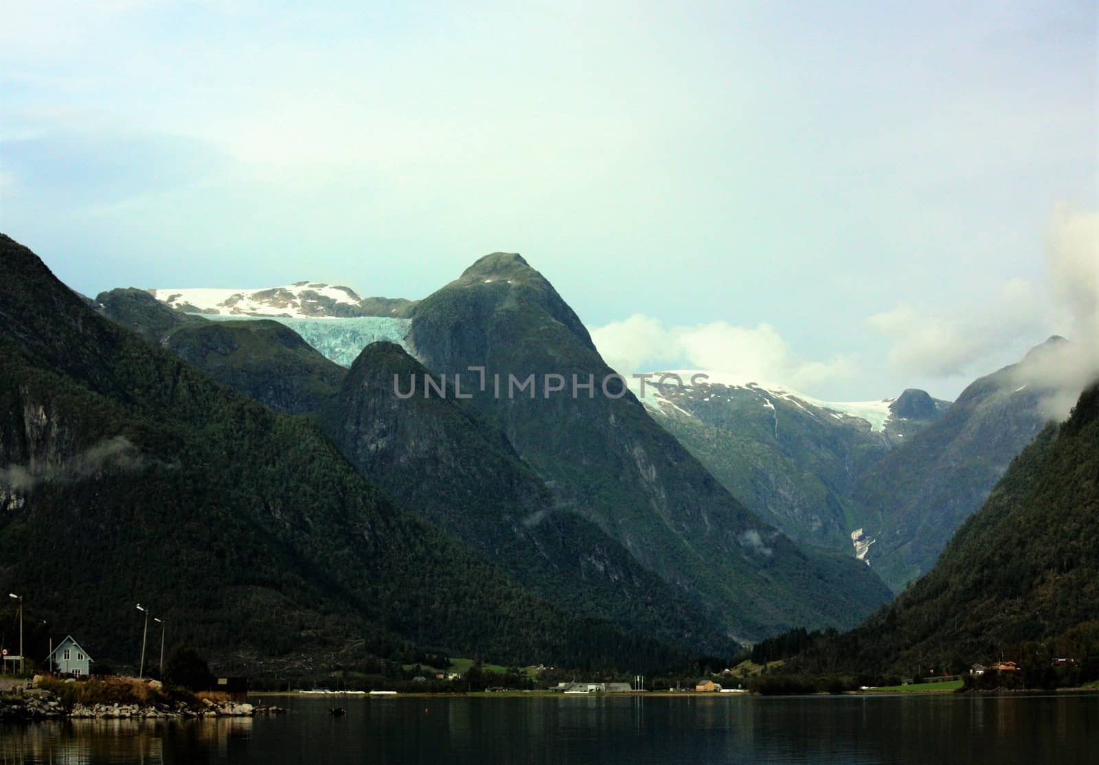 Veiw to Flatbreen and Suppehelledalen i Fjærland