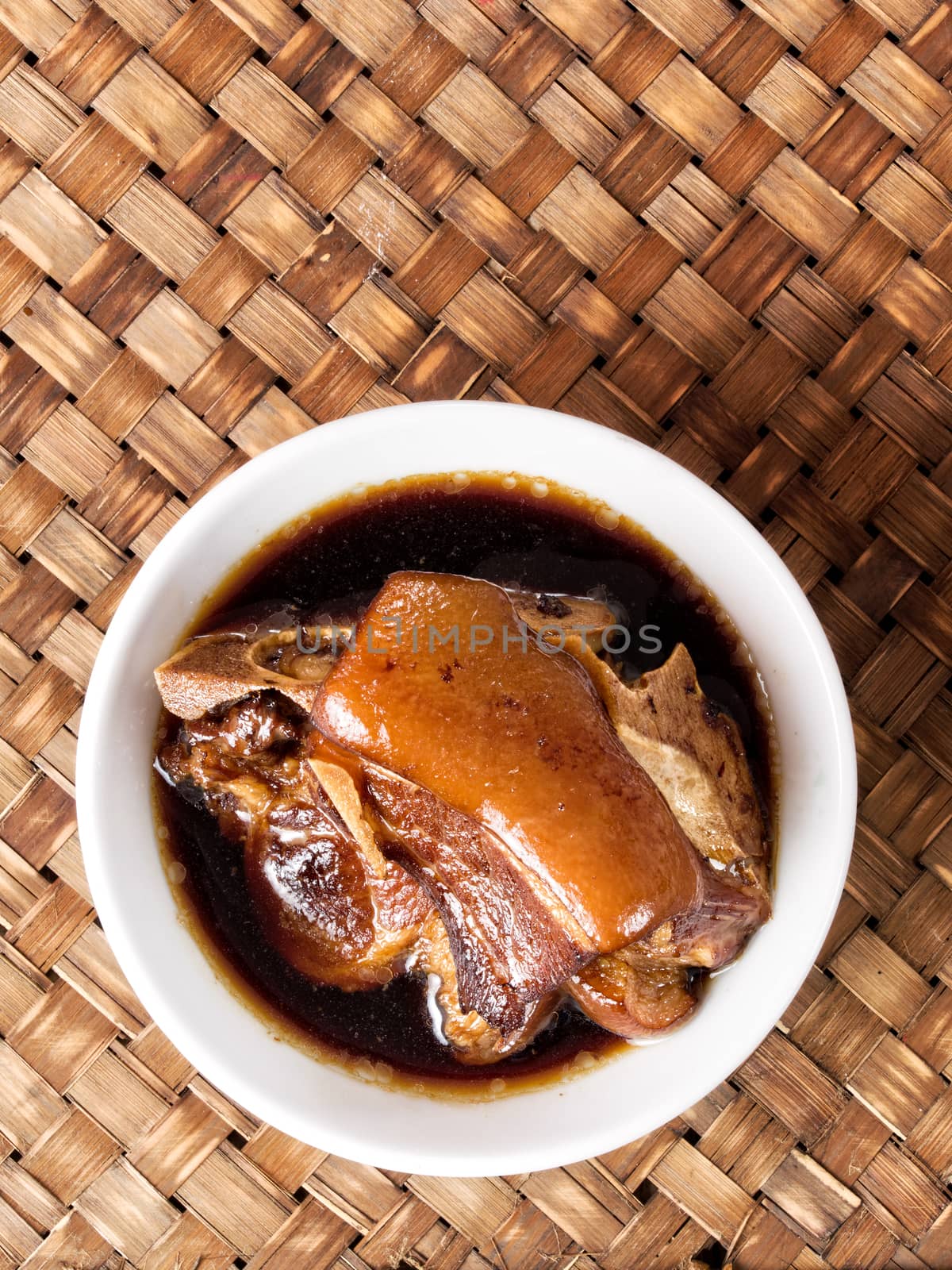 bowl of chinese braised pork by zkruger