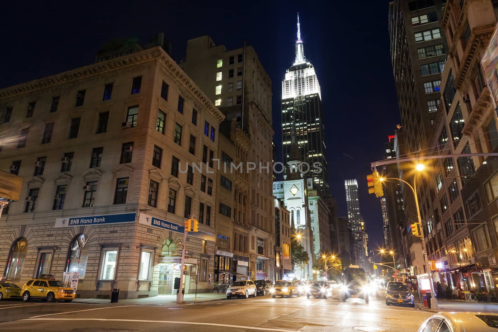 NEW YORK CITY - OCT 5: Intersection in Midtown Manhattan seen in by hanusst