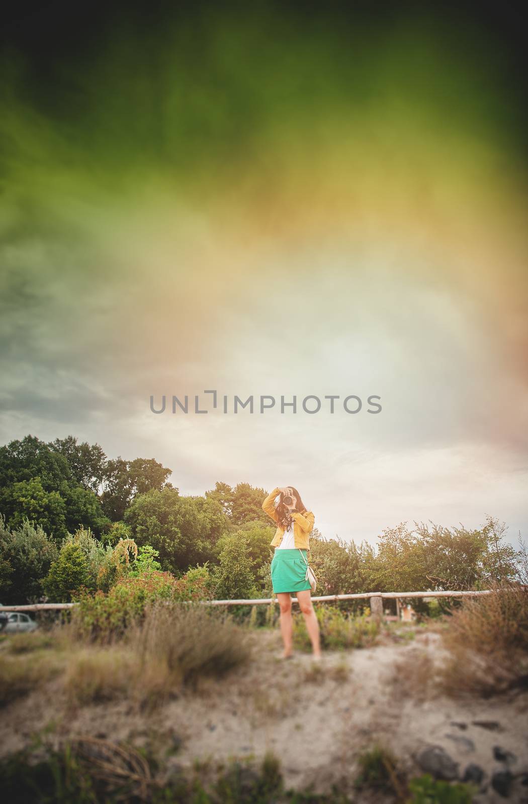 An image of nature photographer takes pictures