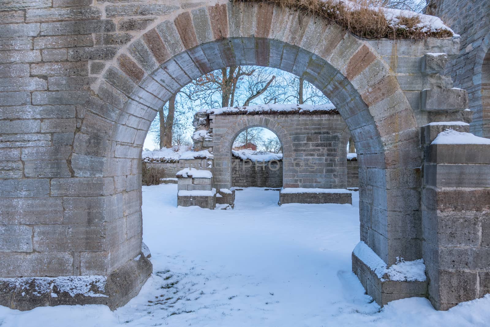 Alvastra Monastery ruins by thomas_males