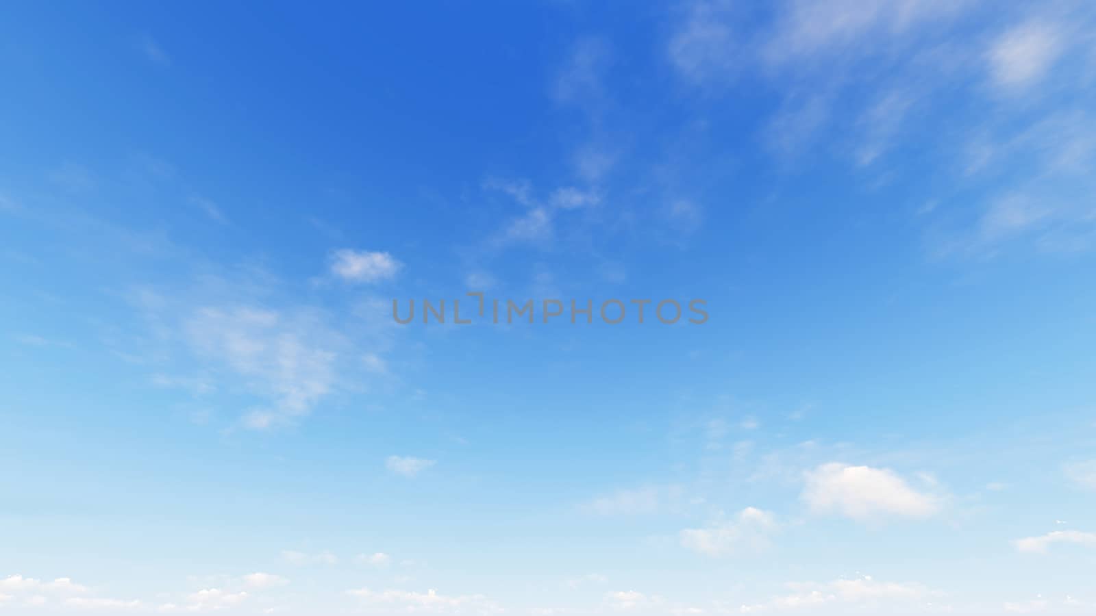 Cloudy blue sky abstract background, blue sky background with tiny clouds, 3d rendering

