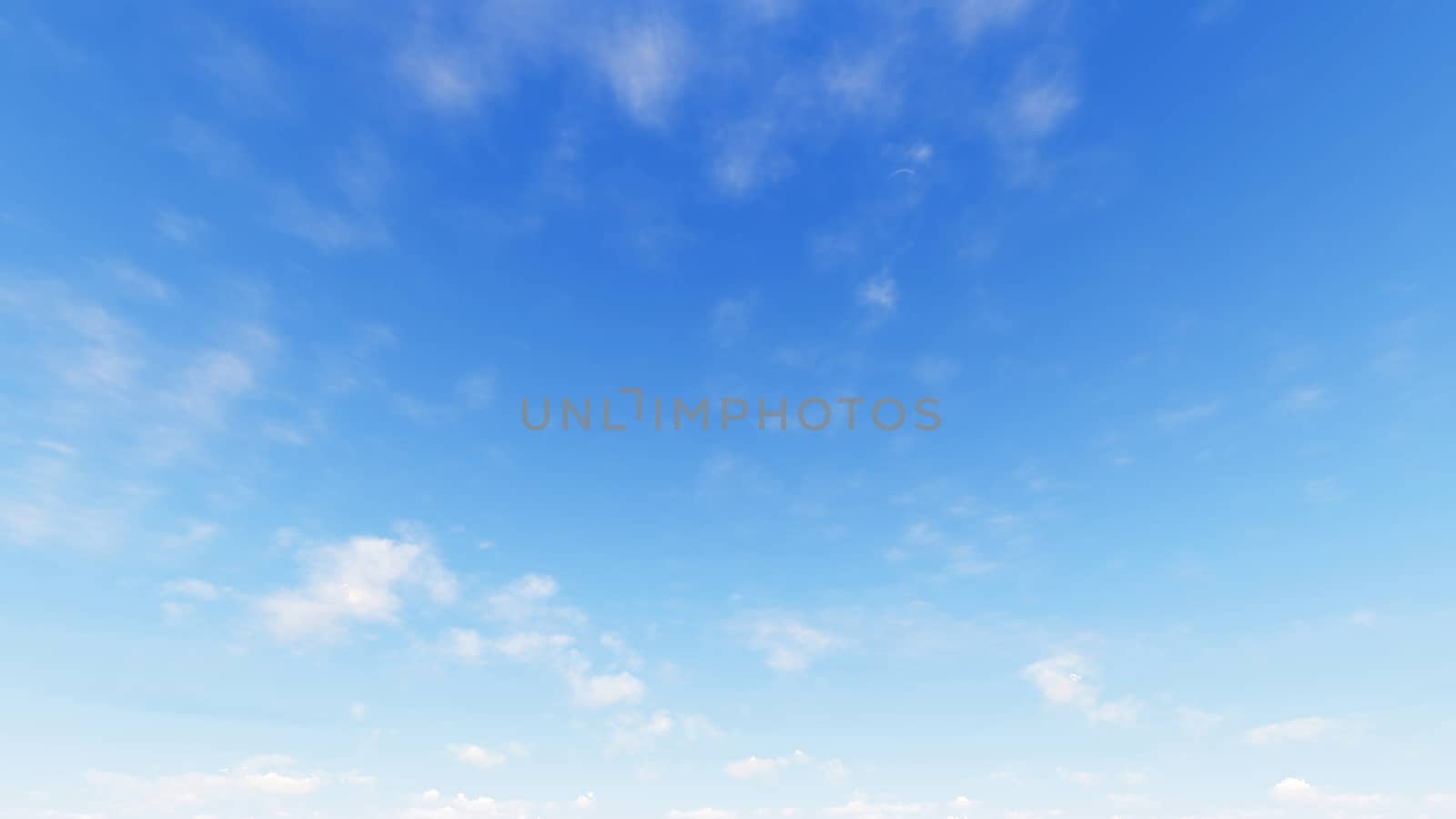 Cloudy blue sky abstract background, blue sky background with tiny clouds, 3d rendering

