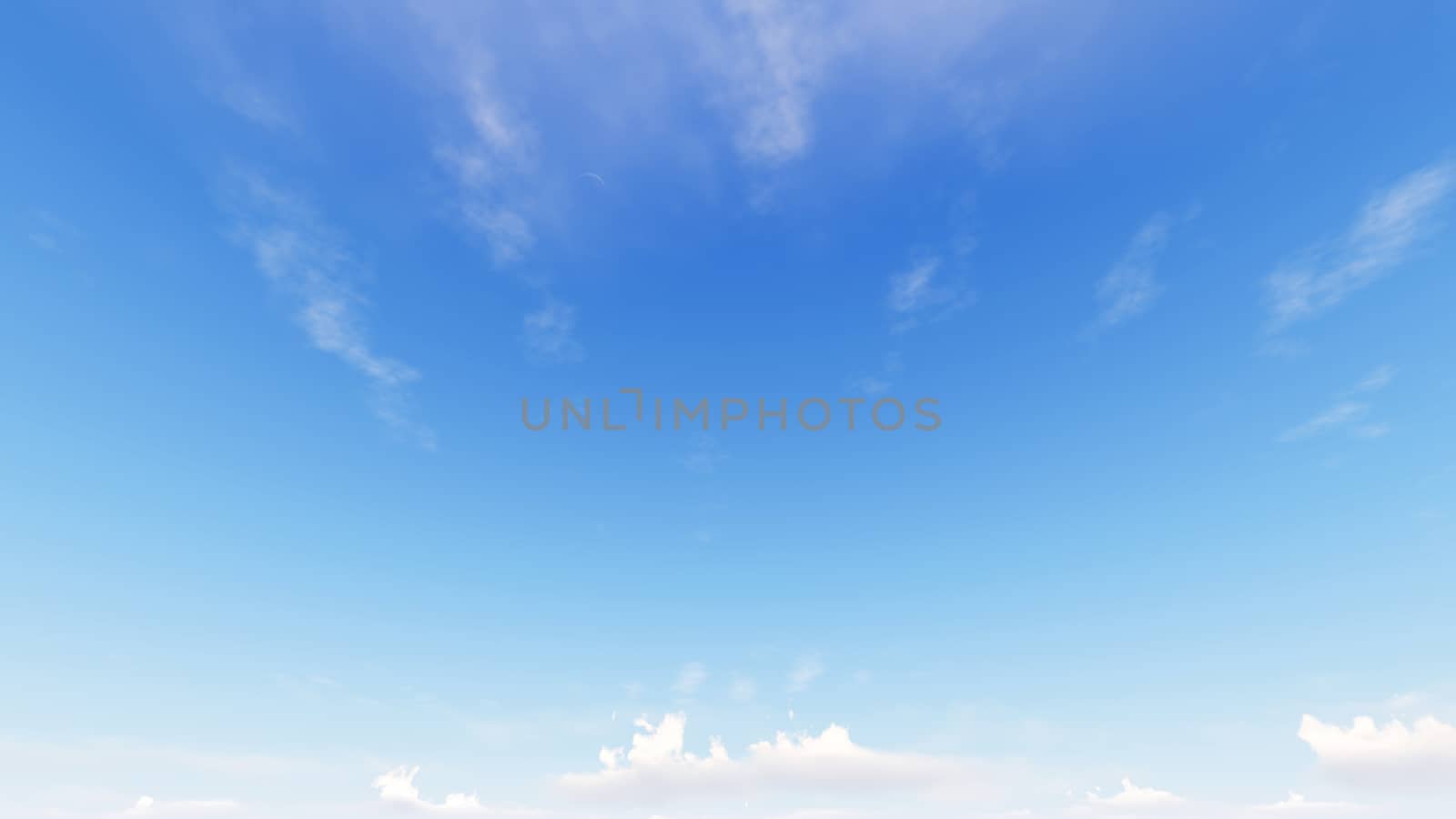 Cloudy blue sky abstract background, blue sky background with tiny clouds, 3d rendering

