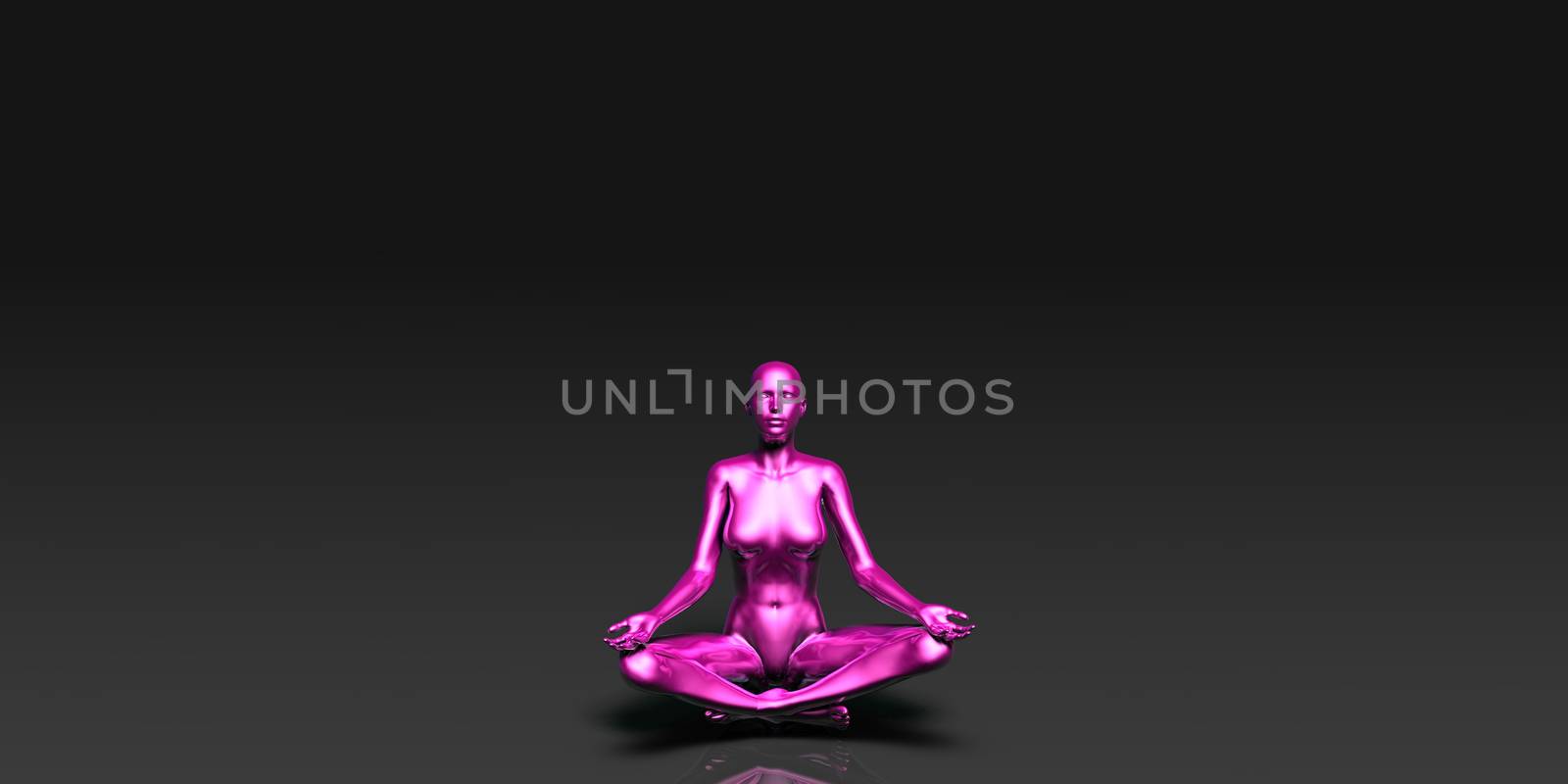The Lotus Position Yoga Pose by kentoh