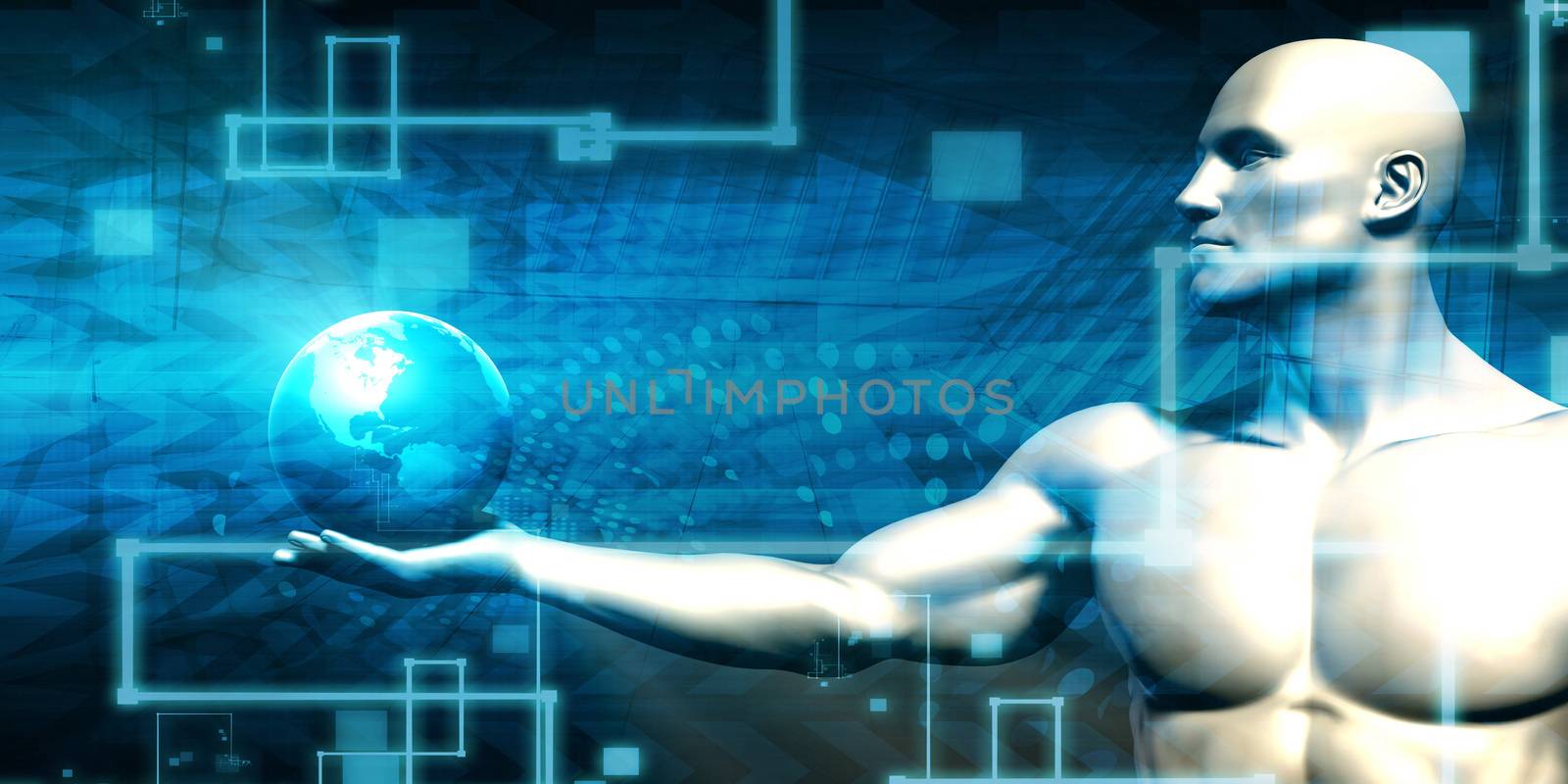 Networking and Internet Network Concept with Globe