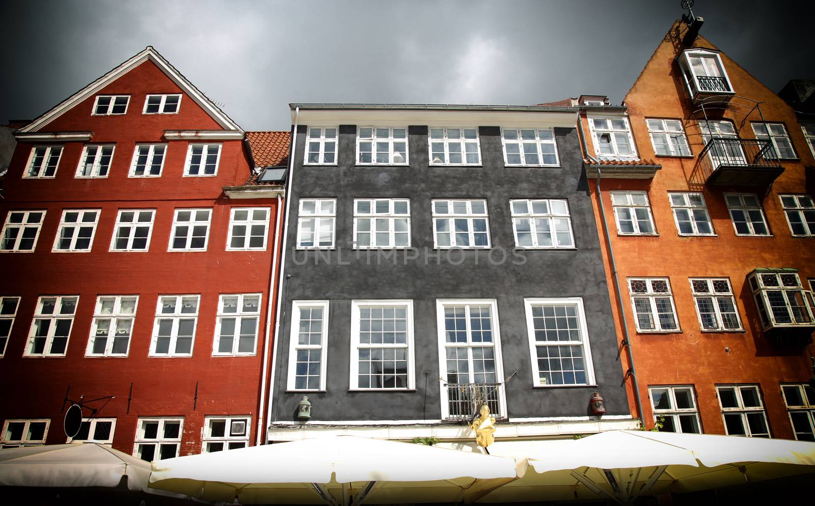 Old classic colorful buildings of Nyhavn street in Copenhagen, Denmark