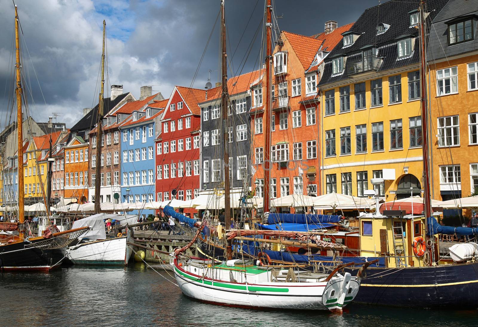Nyhavn (new Harbor) in Copenhagen, Denmark by vladacanon