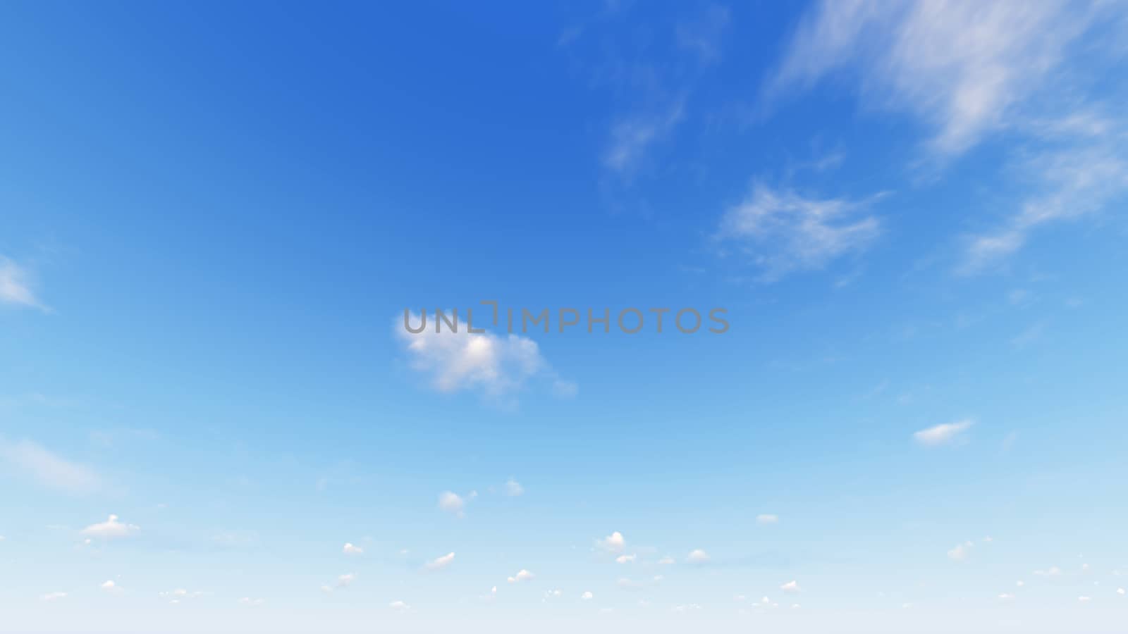 Cloudy blue sky abstract background, blue sky background with tiny clouds, 3d rendering

