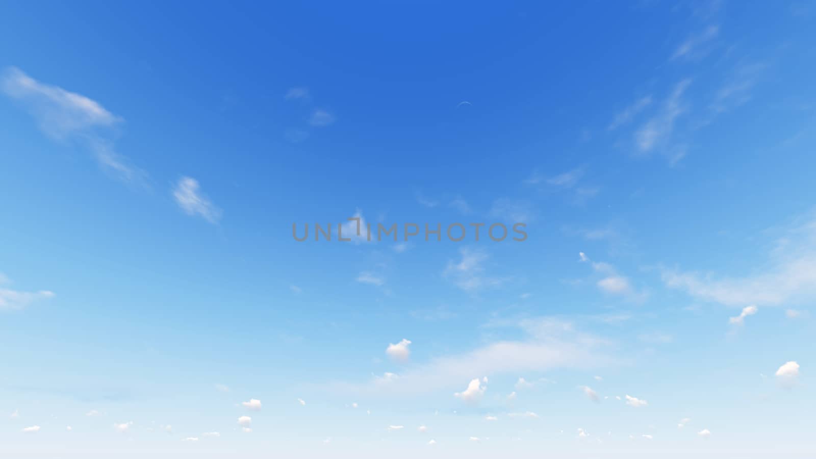 Cloudy blue sky abstract background, blue sky background with tiny clouds, 3d rendering

