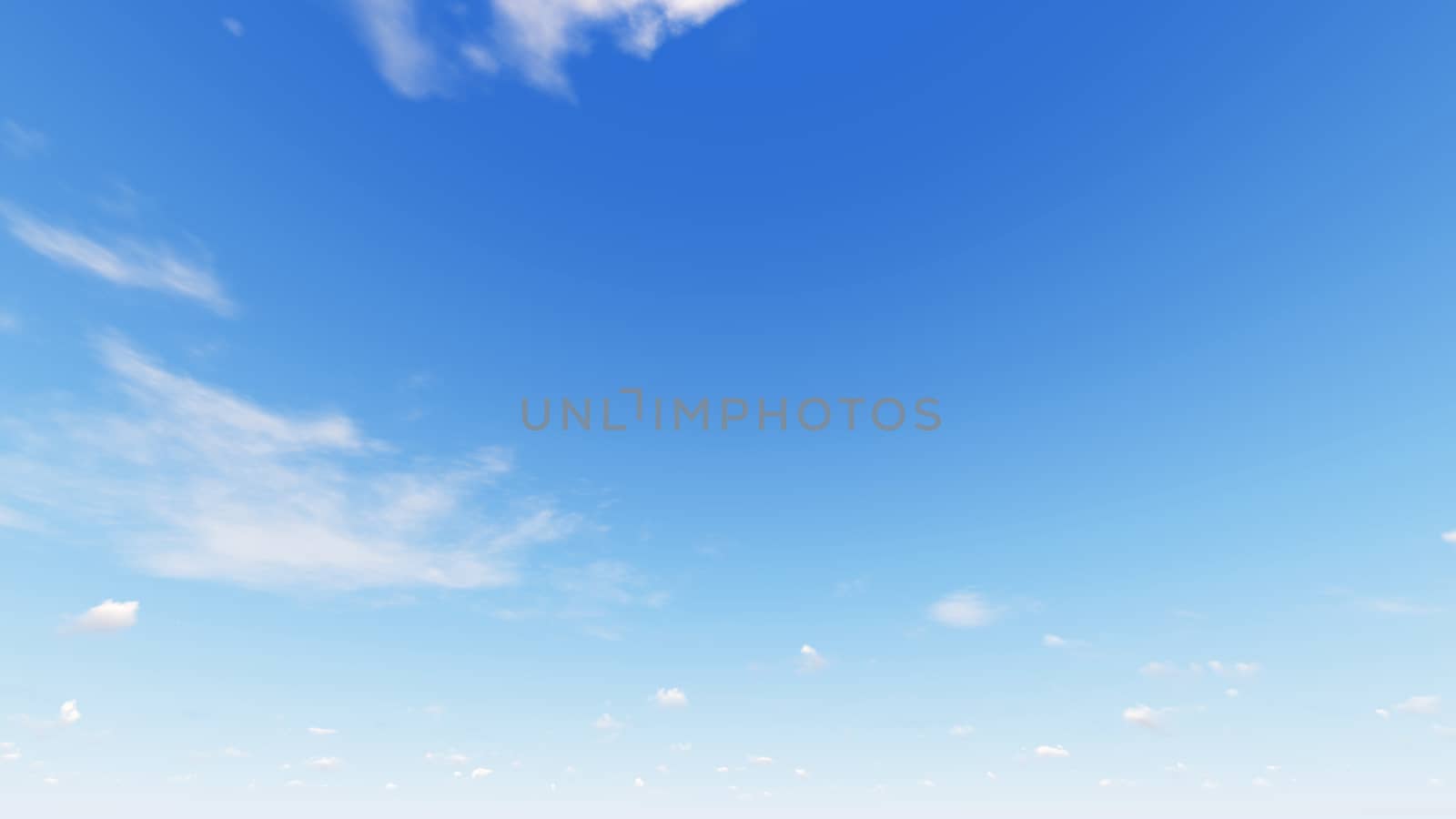 Cloudy blue sky abstract background, blue sky background with tiny clouds, 3d rendering

