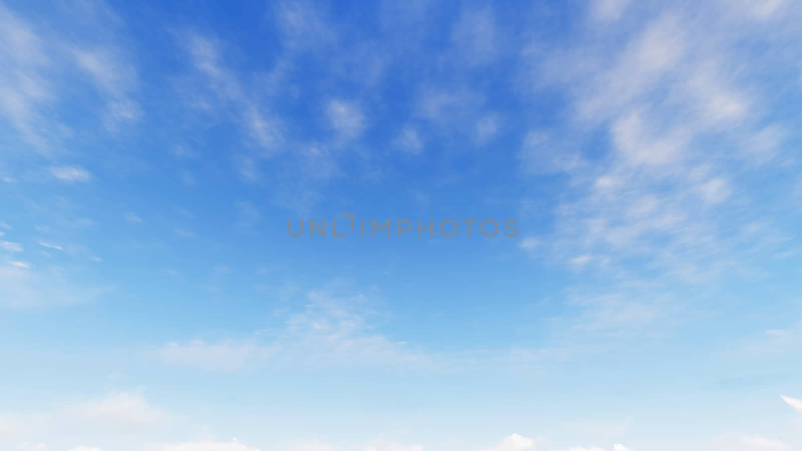 Cloudy blue sky abstract background, blue sky background with tiny clouds, 3d rendering

