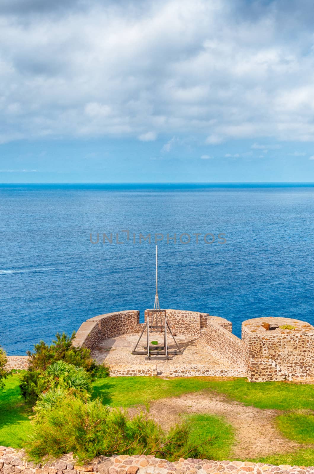 View from castelsardo old city by replica