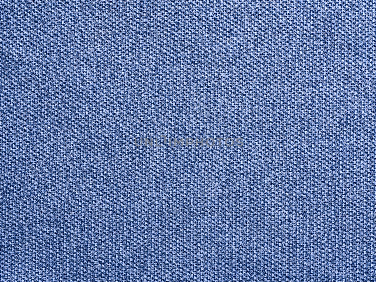 blue knitted Jersey polo texture as textile background