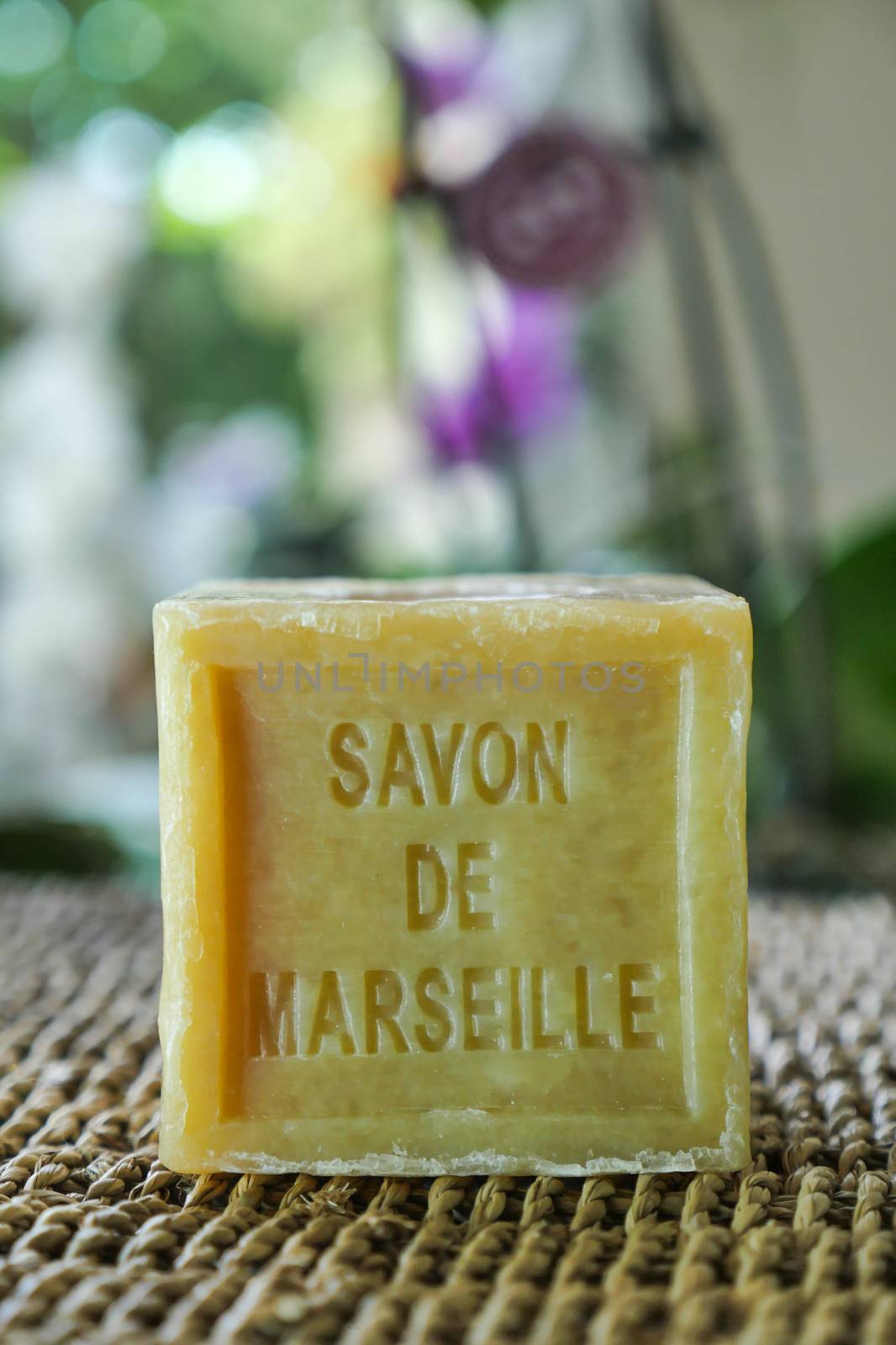 Marseille soap natural Multicolor soaps handmade with organic oil of lavender ond another flowers