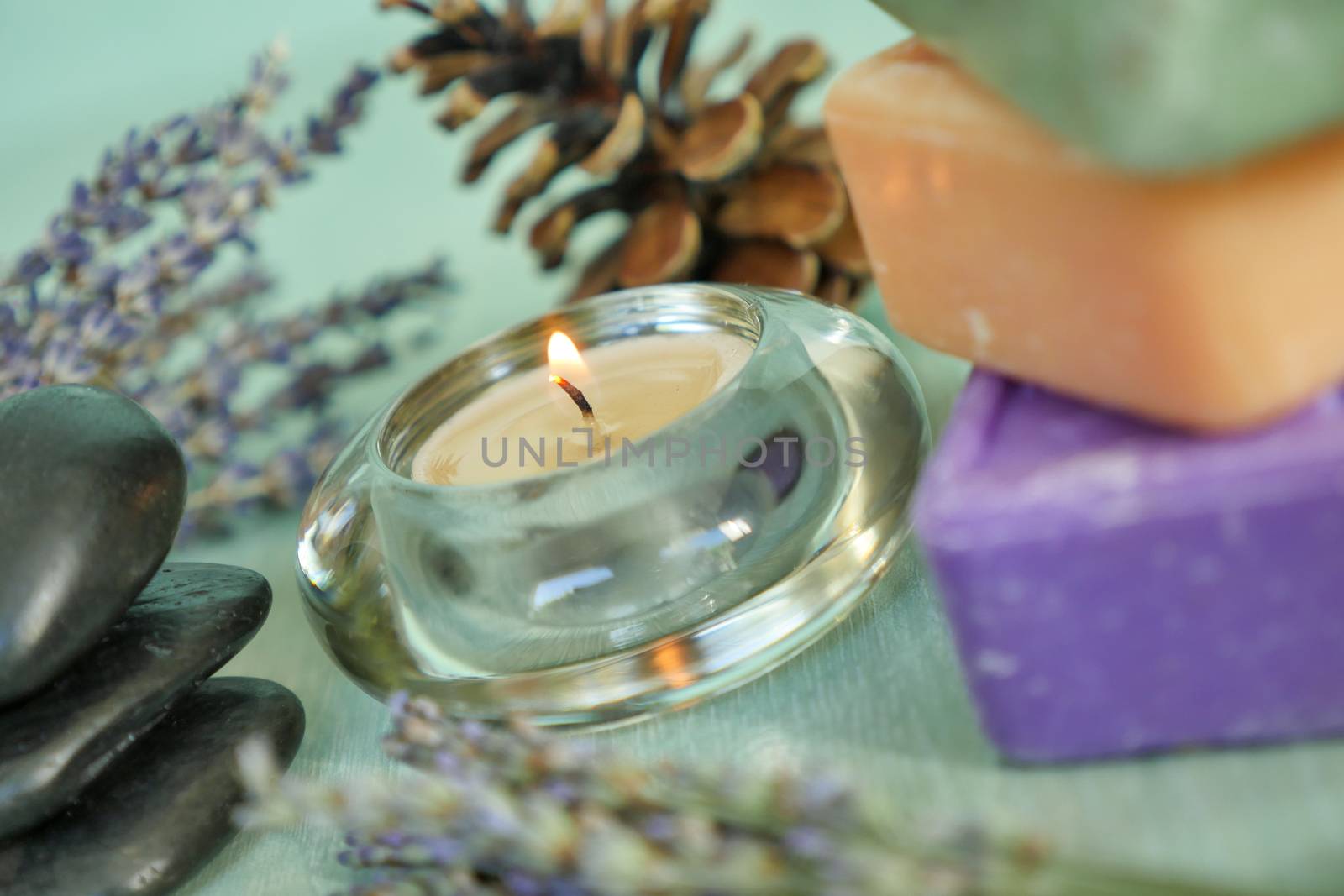 Marseille soap natural Multicolor soaps handmade with organic oil of lavender ond another flowers